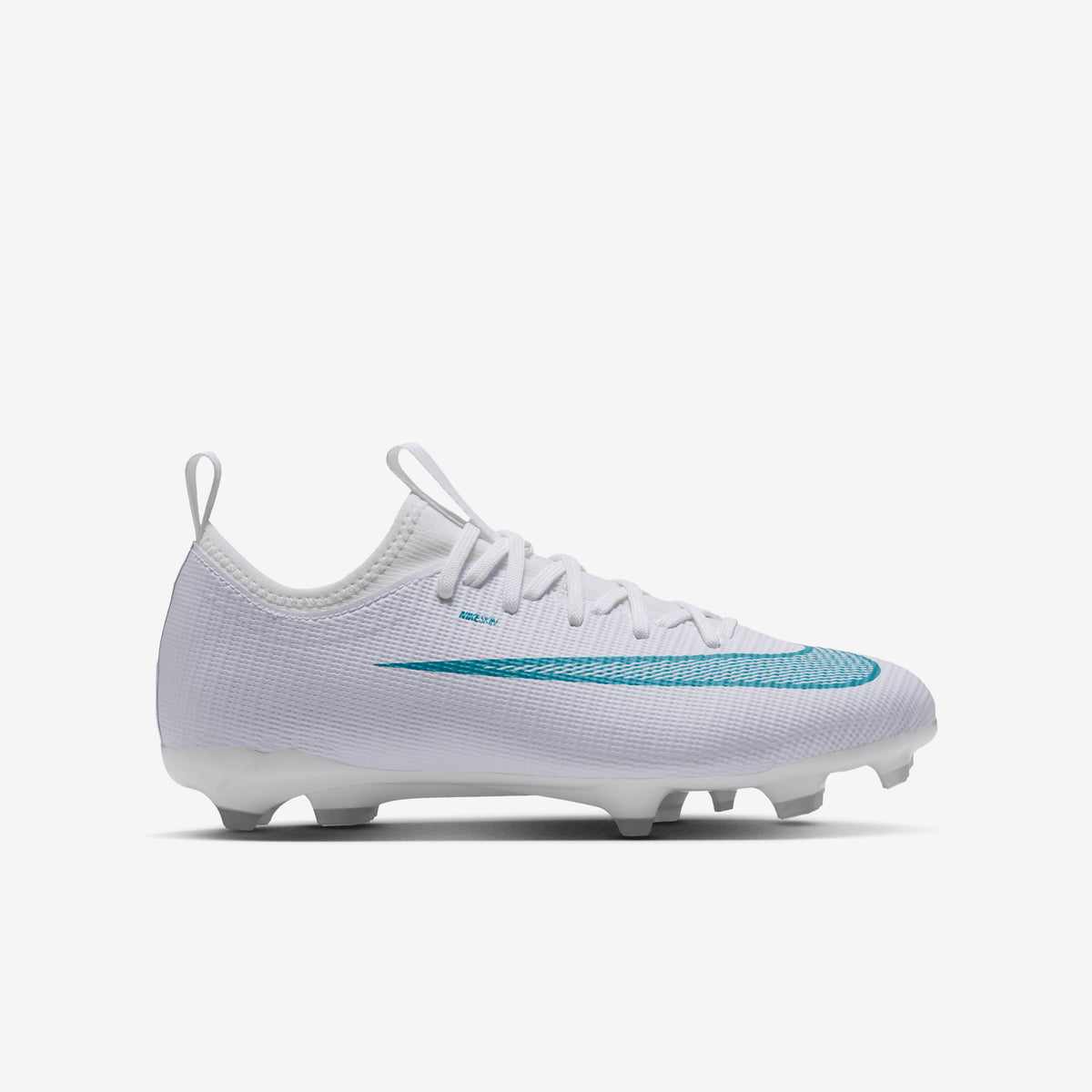 Nike Jr. Mercurial Vapor 17 Academy Big Kids' Multi-Ground Low-Top Soccer Cleats - White/Dusty Cactus