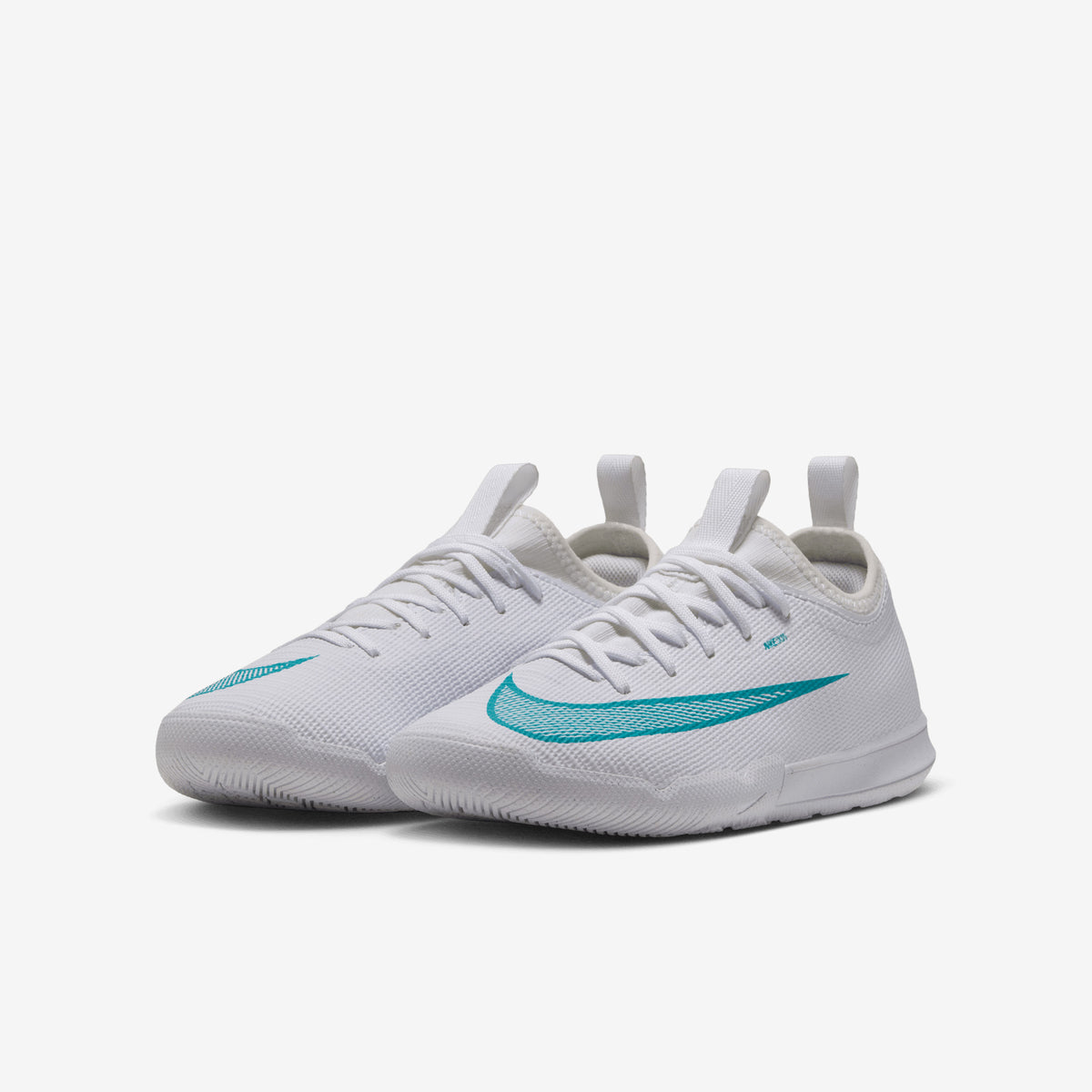 Nike Jr. Mercurial Vapor 17 Academy Big Kids' Indoor/Court Low-Top Soccer Shoes - White/Dusty Cactus