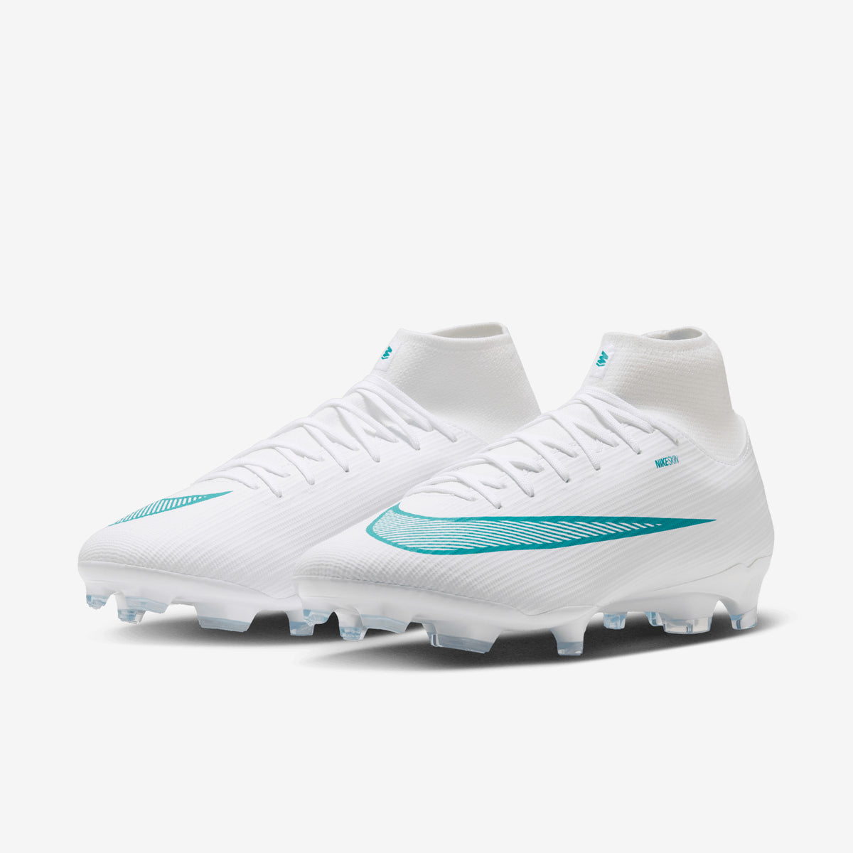 Nike Mercurial Superfly 11 Academy Multi-Ground High-Top Soccer Cleats - White/Dusty Cactus