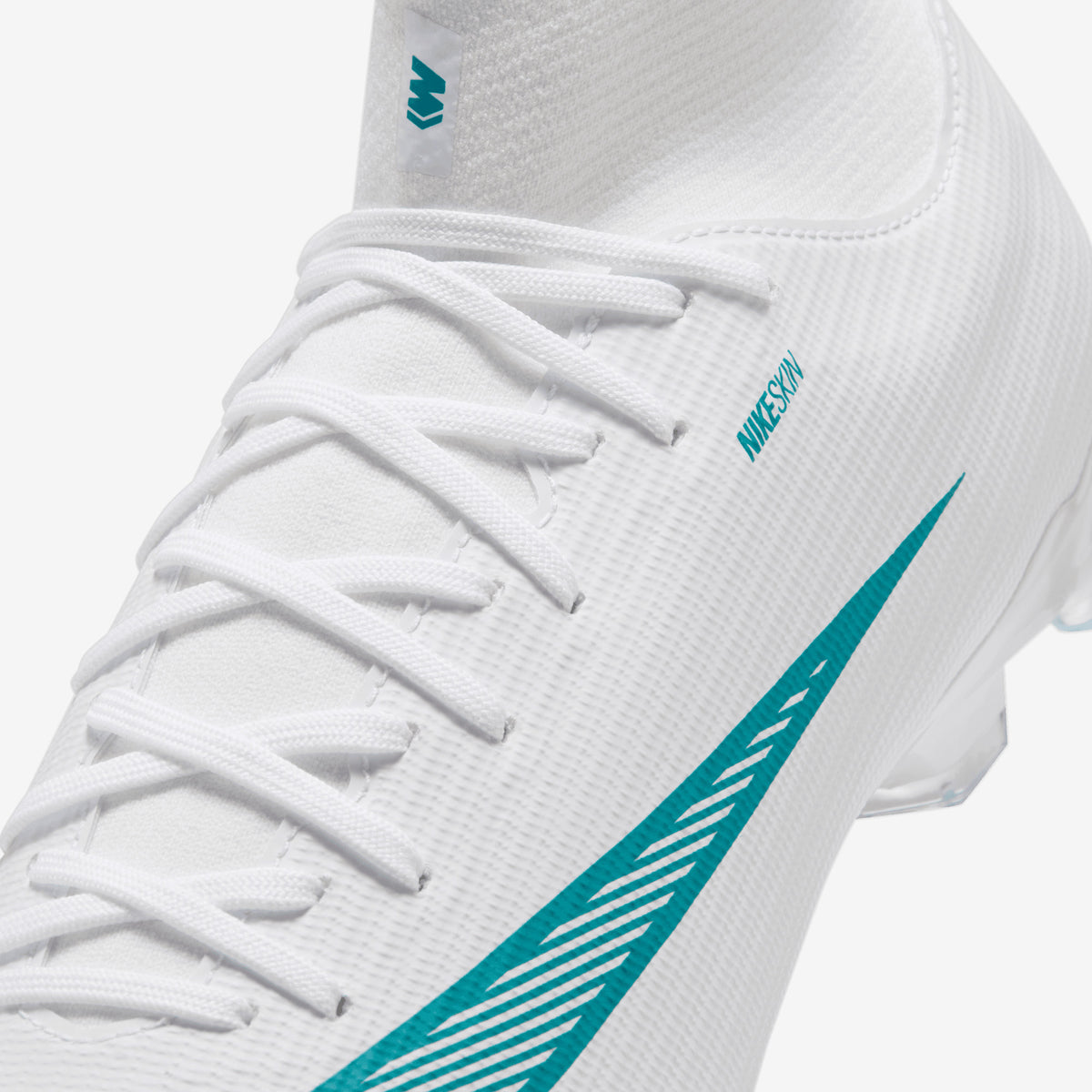 Nike Mercurial Superfly 11 Academy Multi-Ground High-Top Soccer Cleats - White/Dusty Cactus