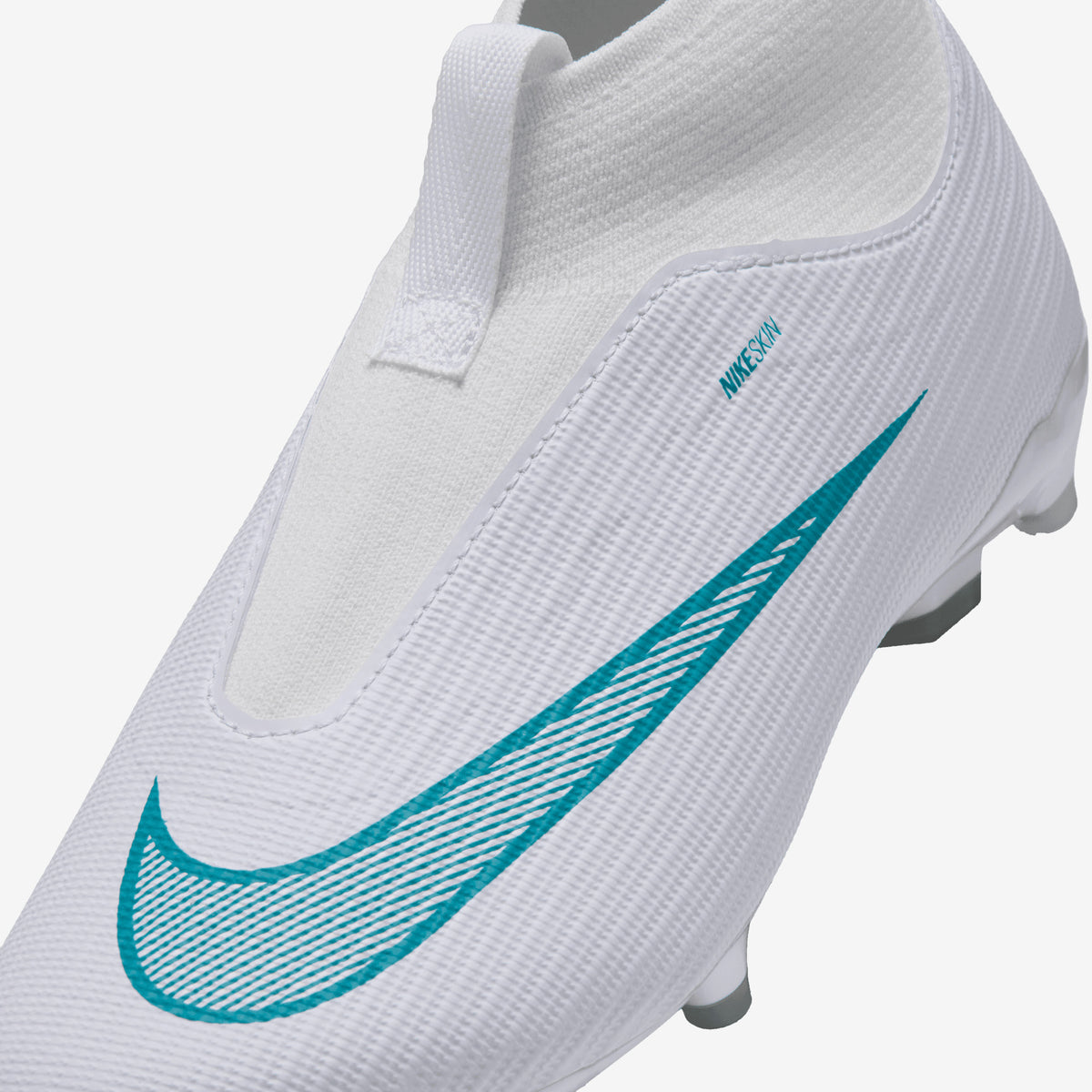 Nike Jr. Mercurial Superfly 11 Academy Big Kids' Multi-Ground High-Top Soccer Cleats - White/Dusty Cactus