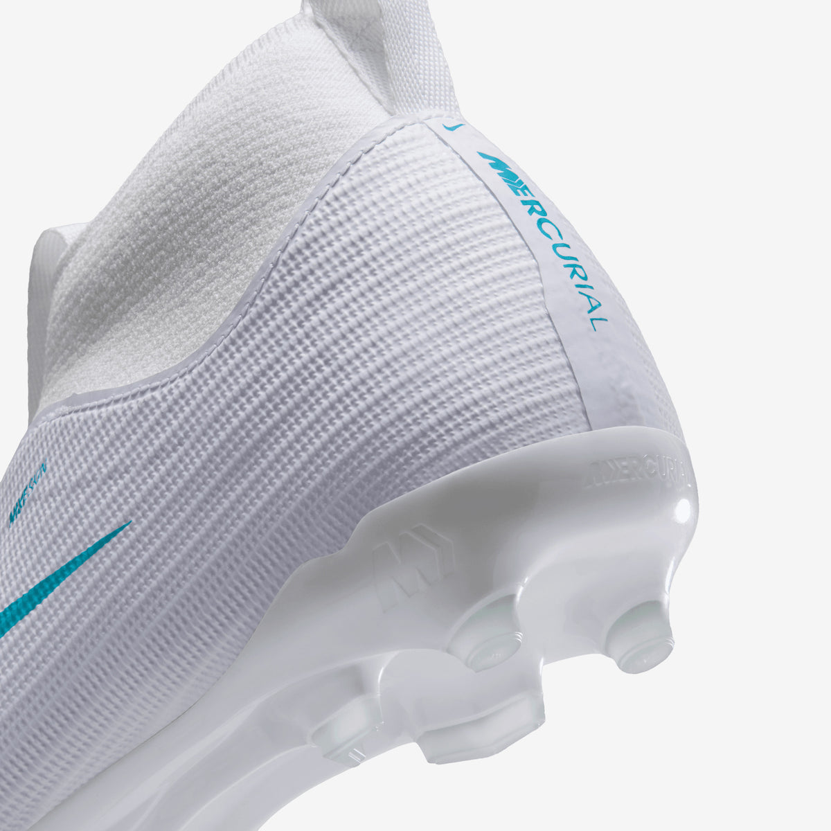 Nike Jr. Mercurial Superfly 11 Academy Big Kids' Multi-Ground High-Top Soccer Cleats - White/Dusty Cactus