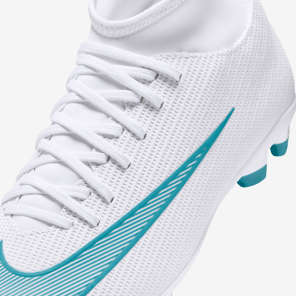 Nike Jr. Mercurial Superfly 11 Club Big Kids' Multi-Ground High-Top Soccer Cleats - White/Dusty Cactus