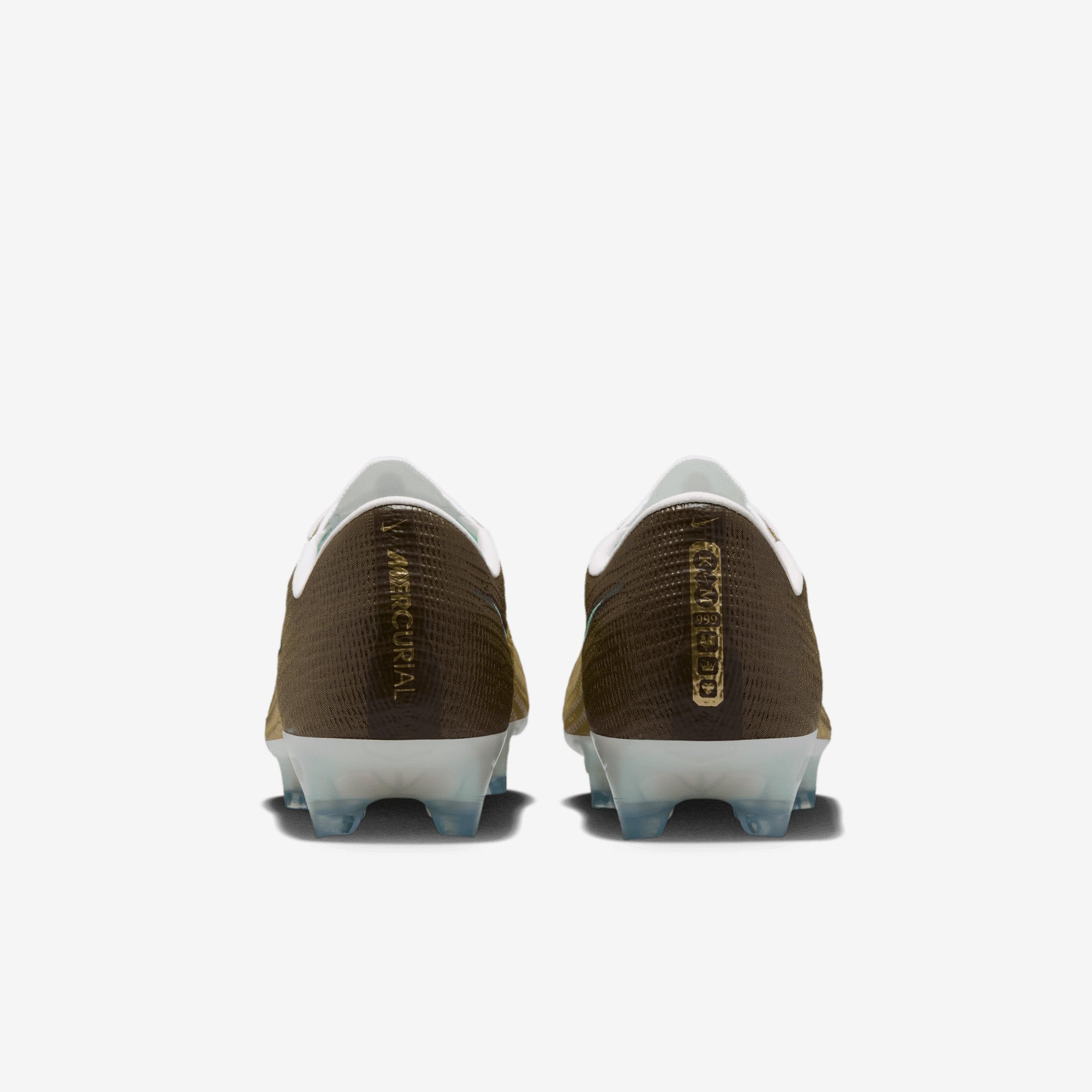 Nike Mercurial Superfly 11 Elite Kylian Mbappé Firm-Ground High-Top Soccer Cleats - Metallic Gold/Green Glow