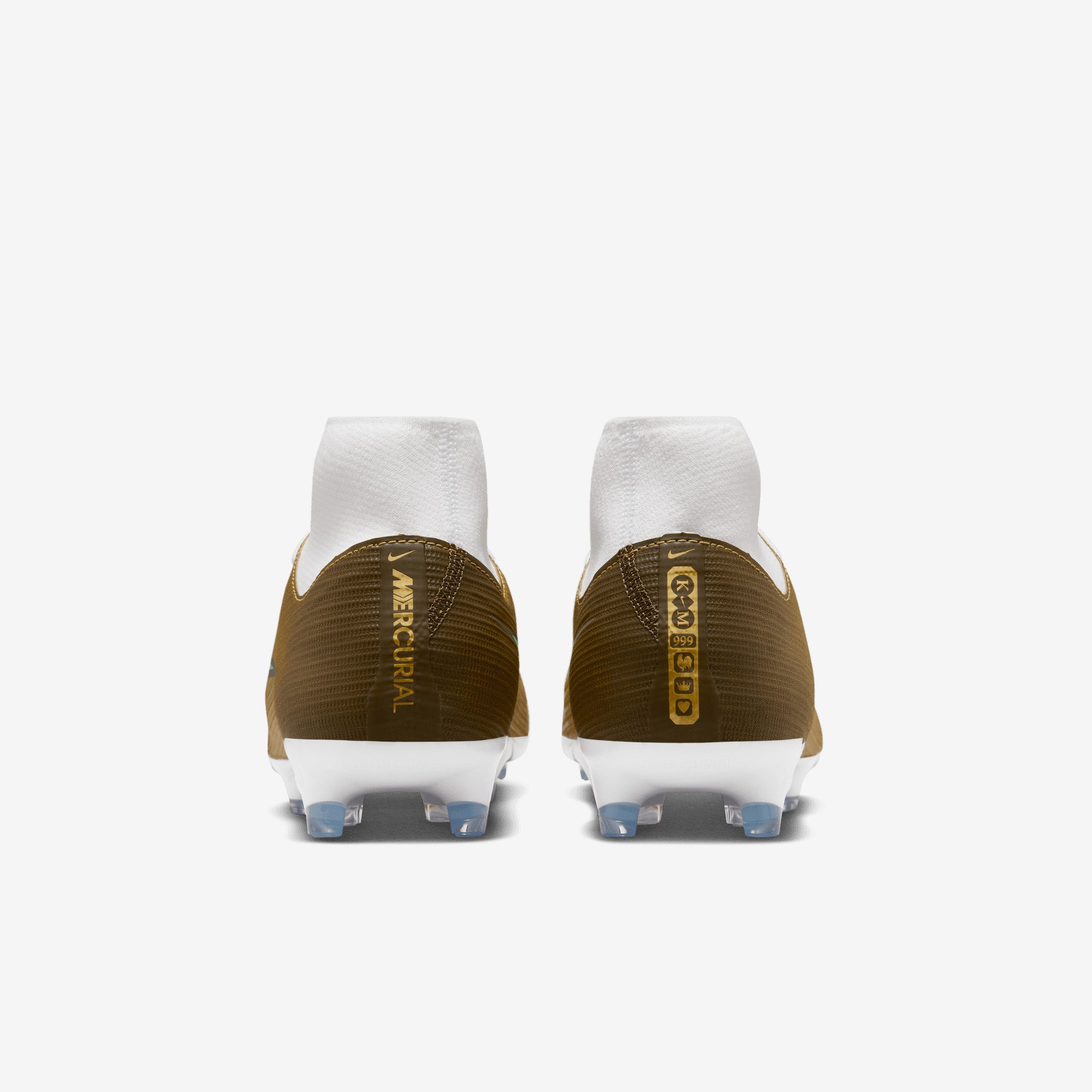 Nike Mercurial Superfly 11 Academy Kylian Mbappé Multi-Ground High-Top Soccer Cleats - Metallic Gold/Green Glow