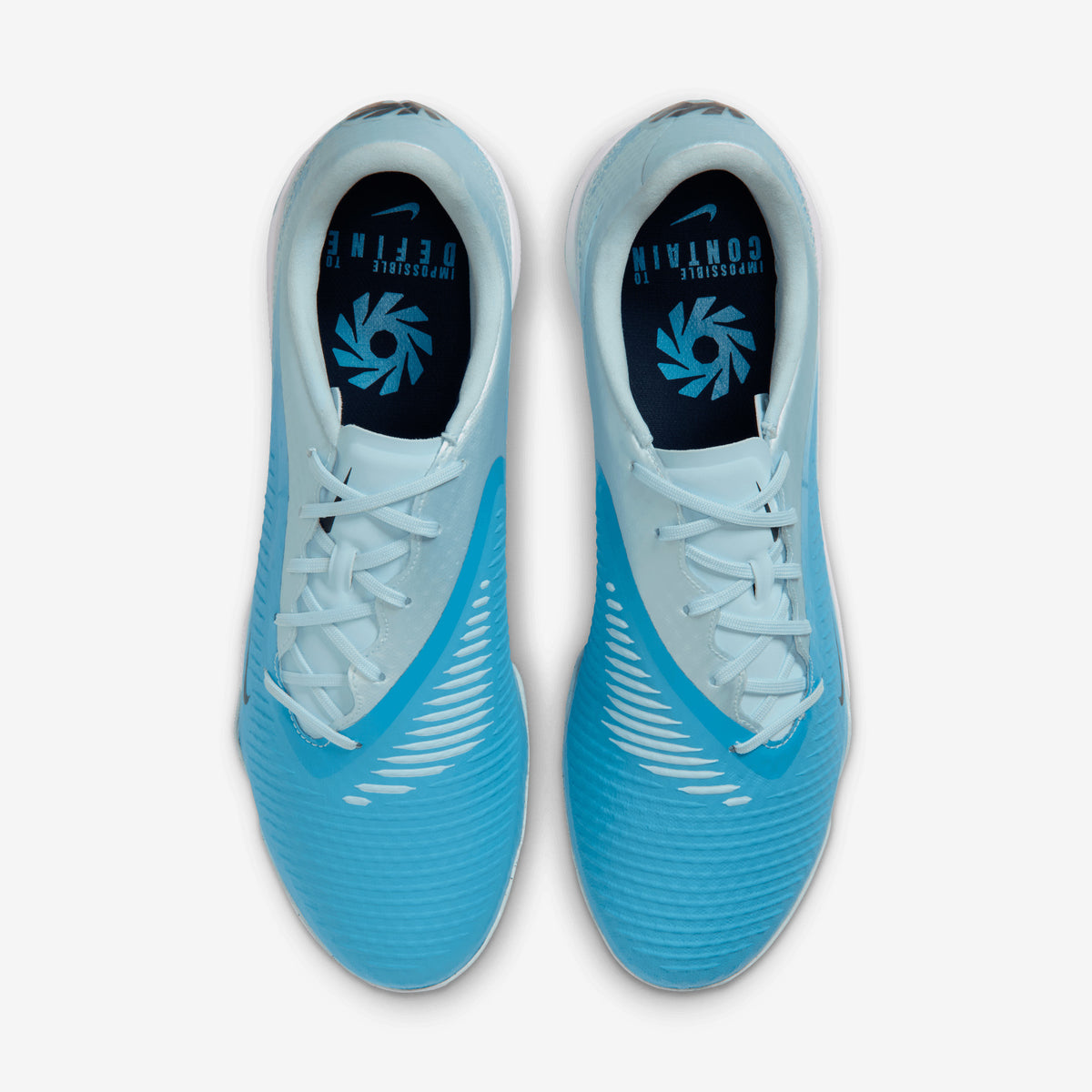 Nike Phantom 6 Low Academy Erling Haaland Turf Soccer Shoes - Baltic Blue/Blue Eclipse-Glacier Blue