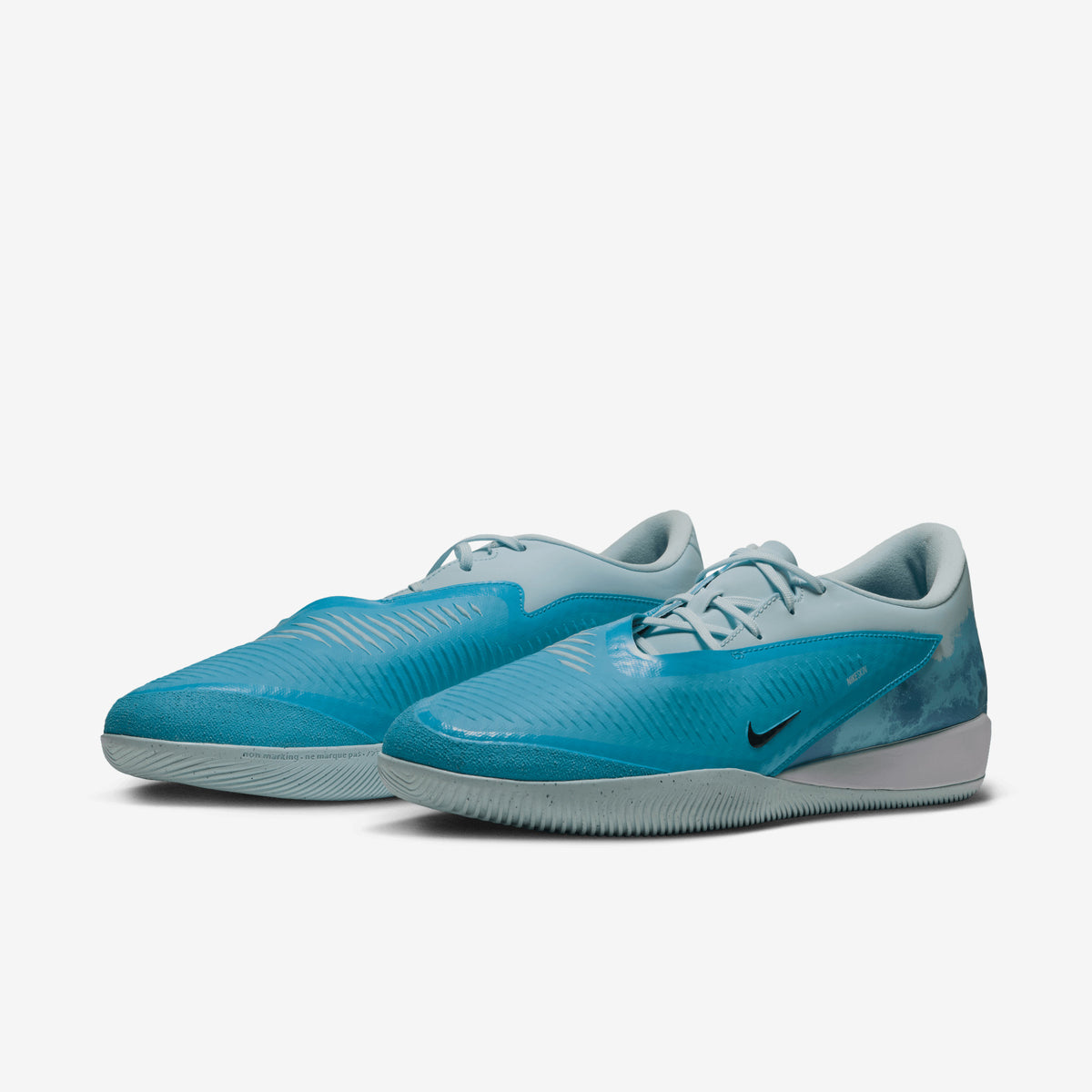 Nike Phantom 6 Low Academy Erling Haaland Indoor/Court Soccer Shoes - Baltic Blue/Blue Eclipse-Glacier Blue