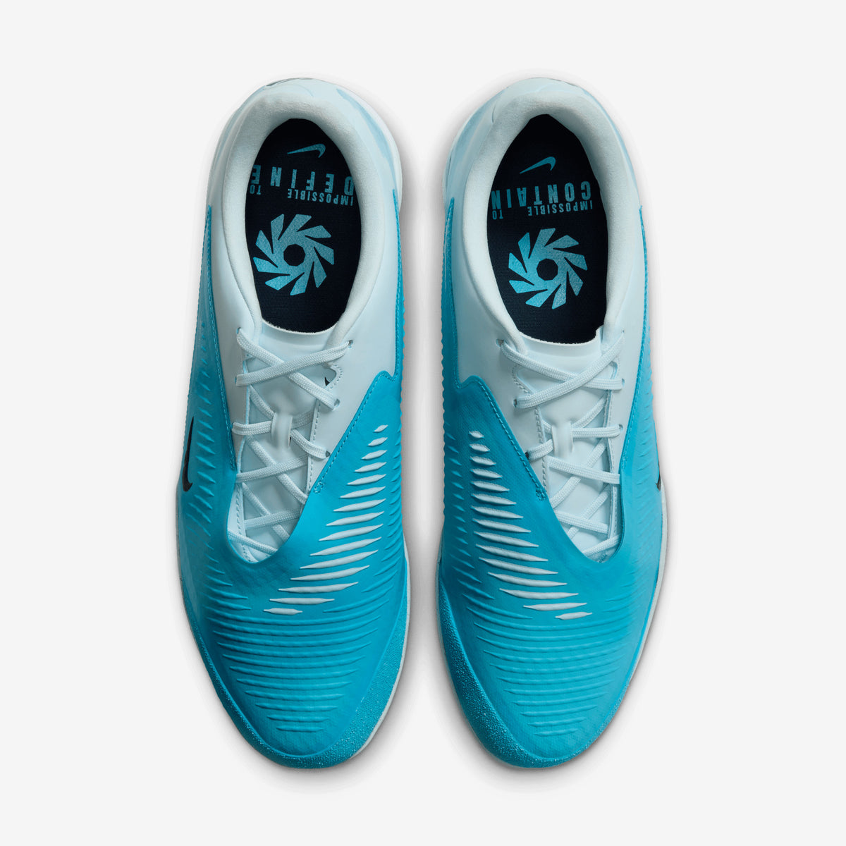 Nike Phantom 6 Low Academy Erling Haaland Indoor/Court Soccer Shoes - Baltic Blue/Blue Eclipse-Glacier Blue