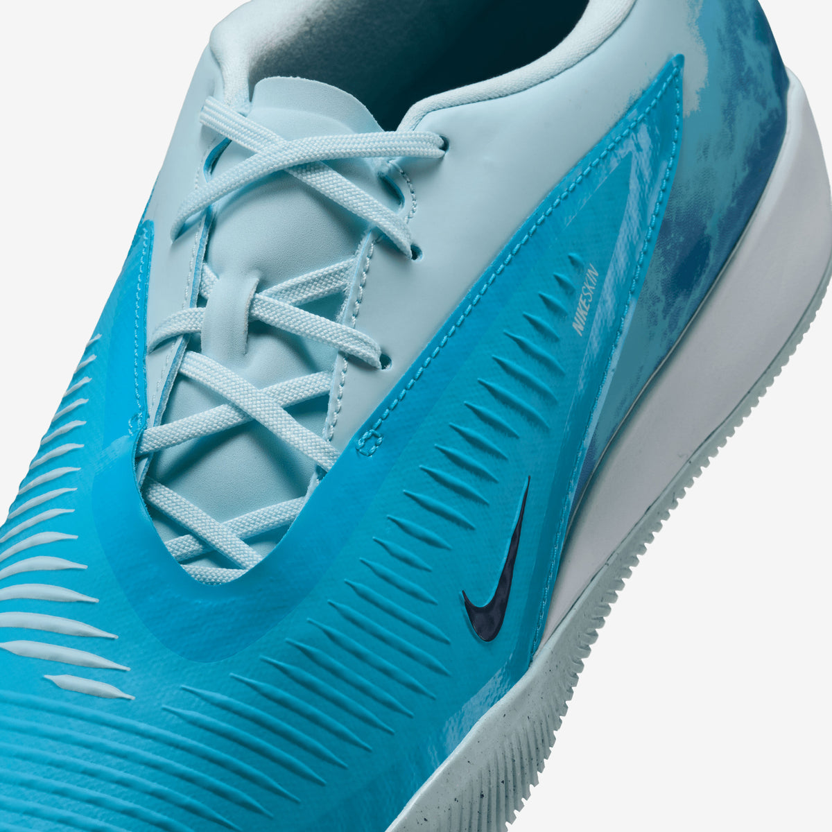 Nike Phantom 6 Low Academy Erling Haaland Indoor/Court Soccer Shoes - Baltic Blue/Blue Eclipse-Glacier Blue