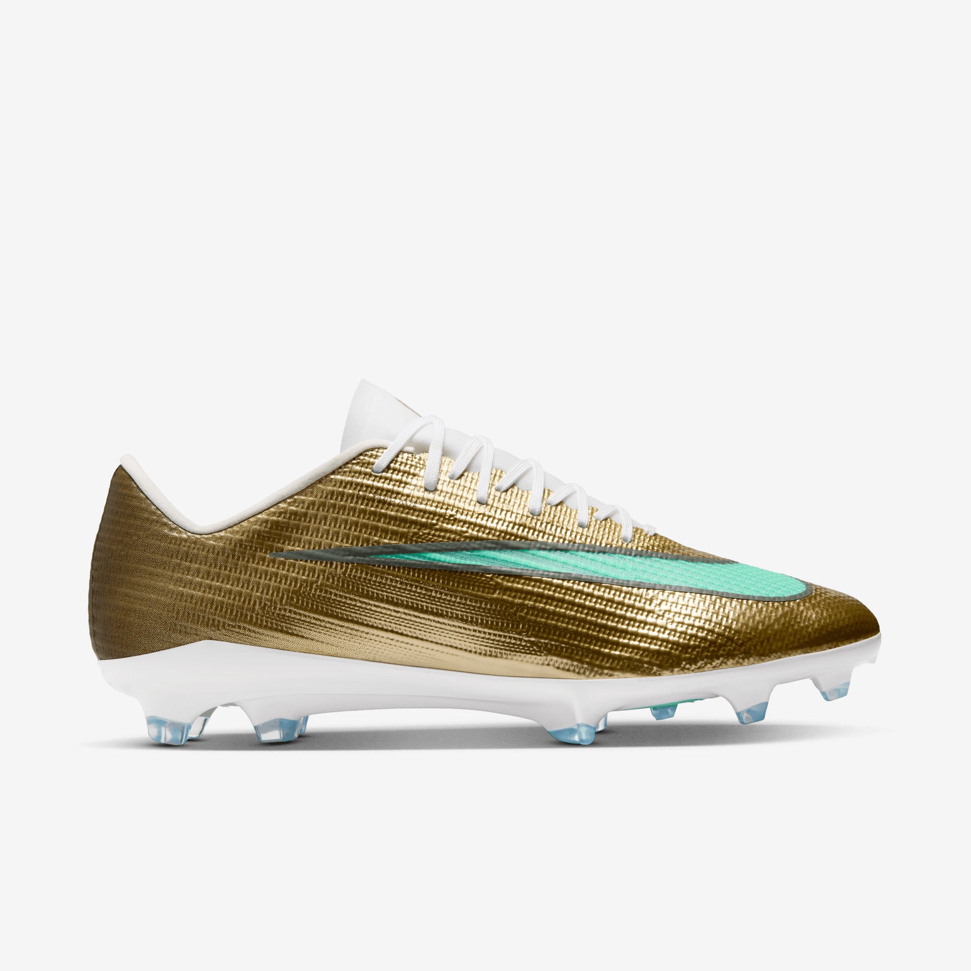 Nike Mercurial Superfly 11 Pro Kylian Mbappé Firm-Ground Low-Top Soccer Cleats - Metallic Gold/Green Glow