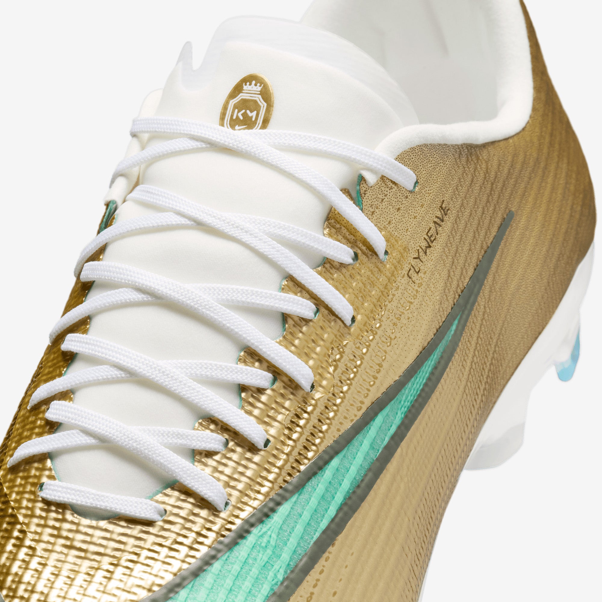 Nike Mercurial Superfly 11 Pro Kylian Mbappé Firm-Ground Low-Top Soccer Cleats - Metallic Gold/Green Glow