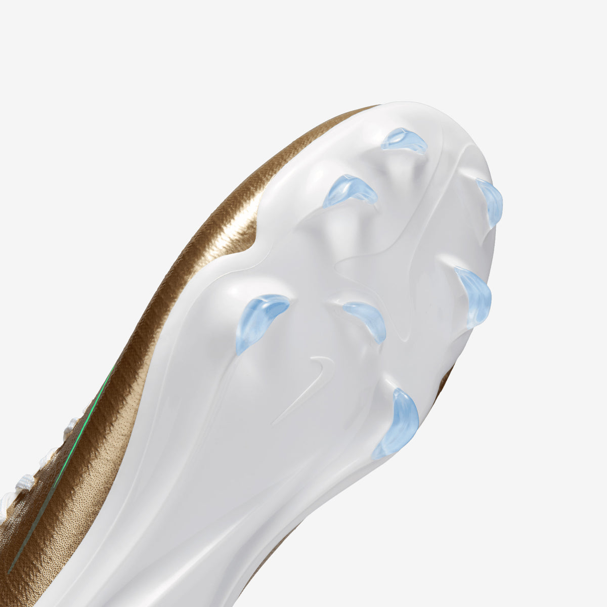 Nike Jr. Mercurial Vapor 17 Pro Kylian Mbappé Big Kids' Firm-Ground Low-Top Soccer Cleats - Metallic Gold/Green Glow
