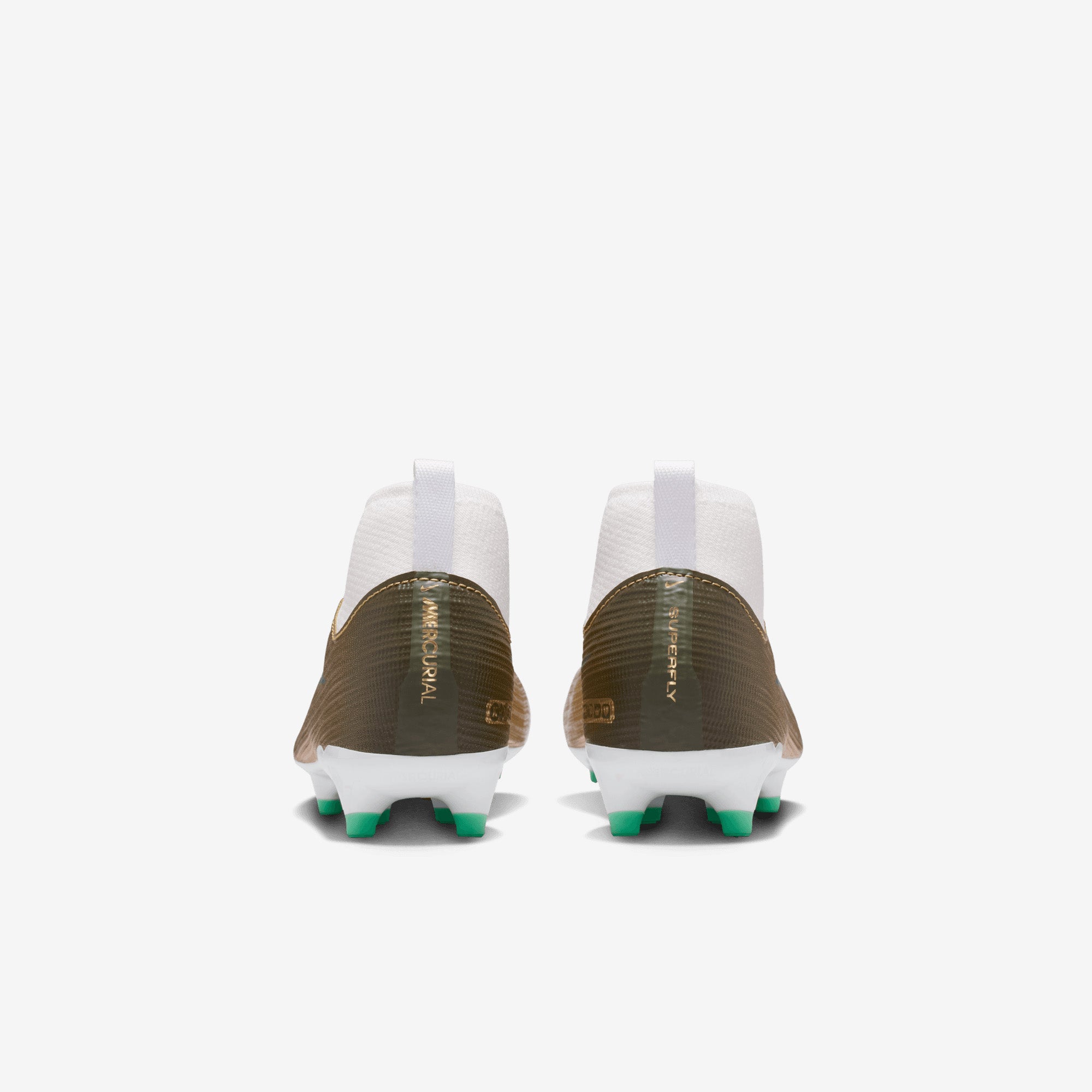 Nike Jr. Mercurial Superfly 11 Academy Kylian Mbappé Little Kids' Multi-Ground High-Top Soccer Cleats - Metallic Gold/Green Glow