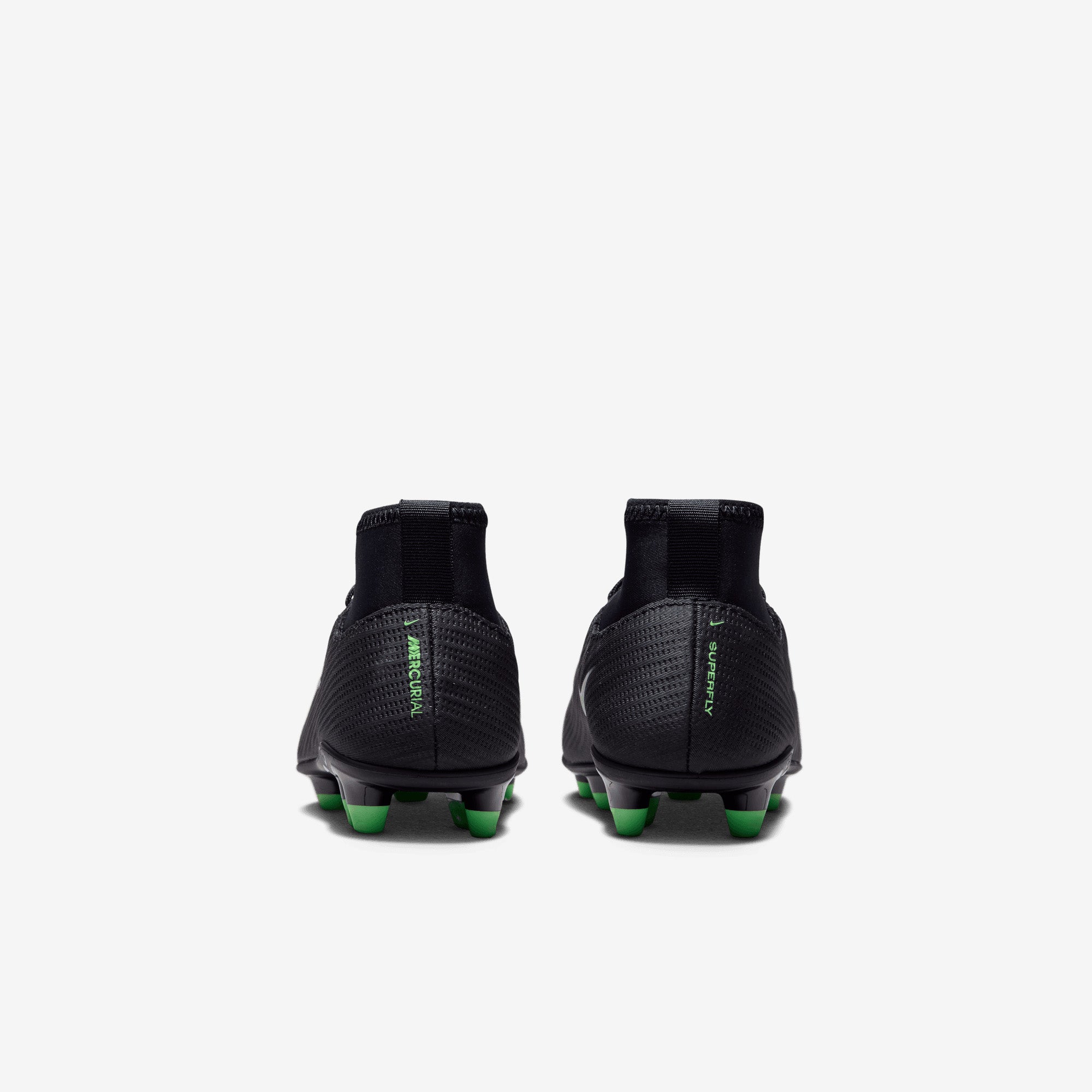 Nike Jr. Mercurial Superfly 11 Club Little Kids' Multi-Ground High-Top Soccer Cleats - Black/Illusion Green-Black