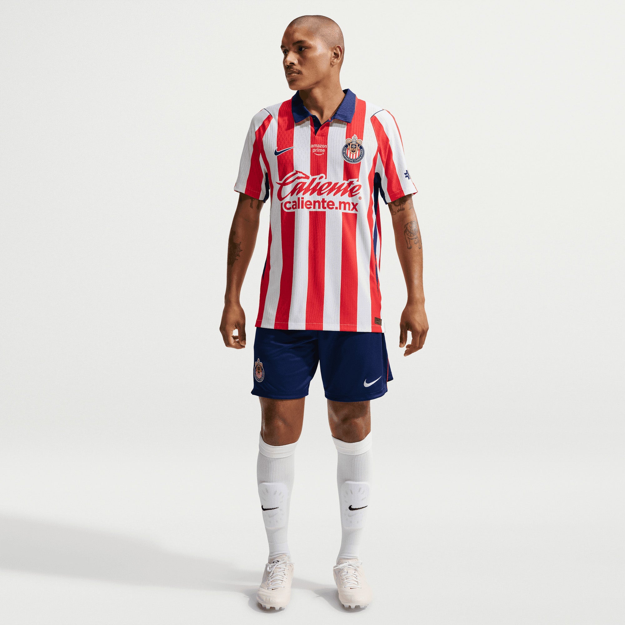 Nike Chivas 2026/27 Match Home Men's Aero-FIT Soccer Authentic Jersey - White/Speed Red/Loyal Blue
