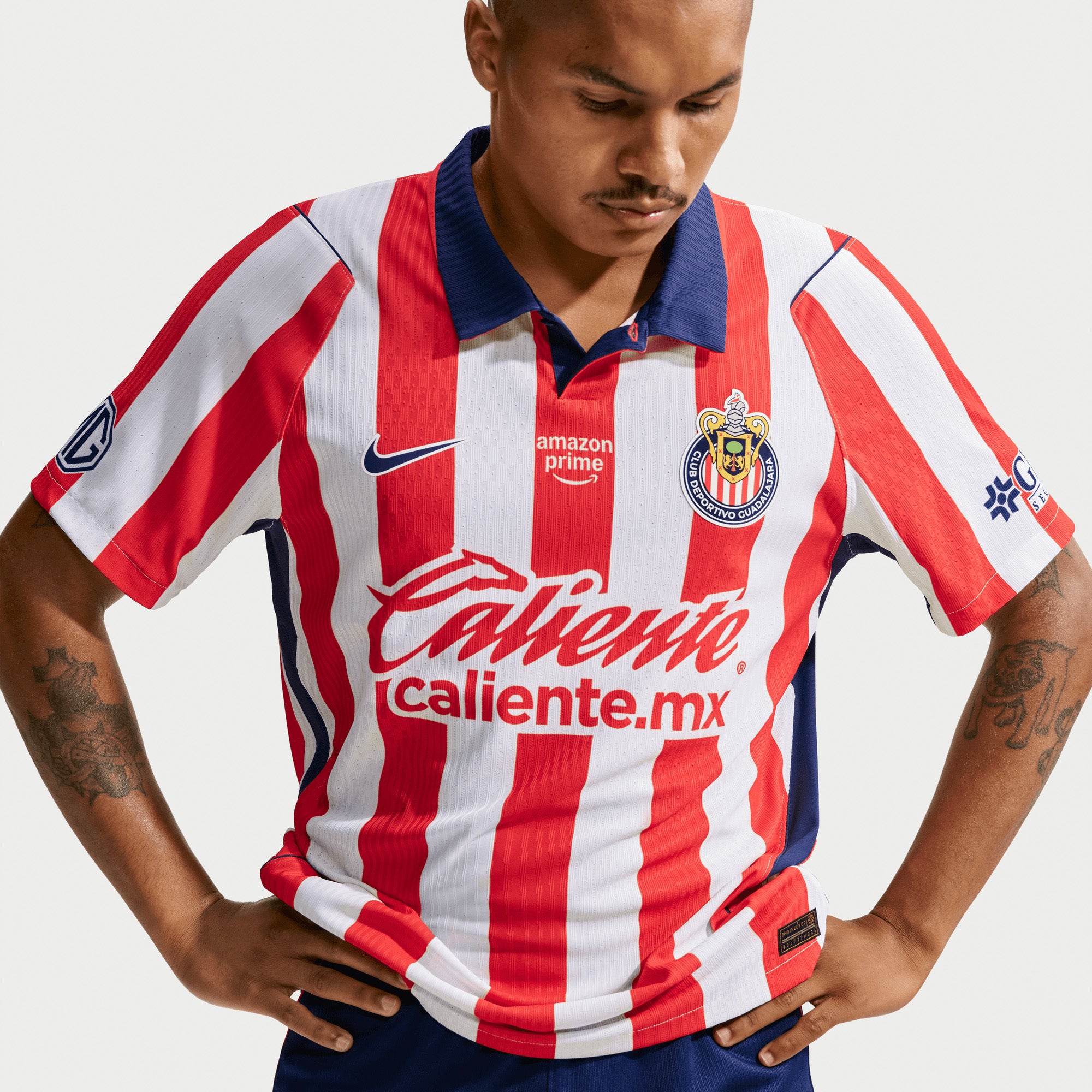 Nike Chivas 2026/27 Match Home Men's Aero-FIT Soccer Authentic Jersey - White/Speed Red/Loyal Blue