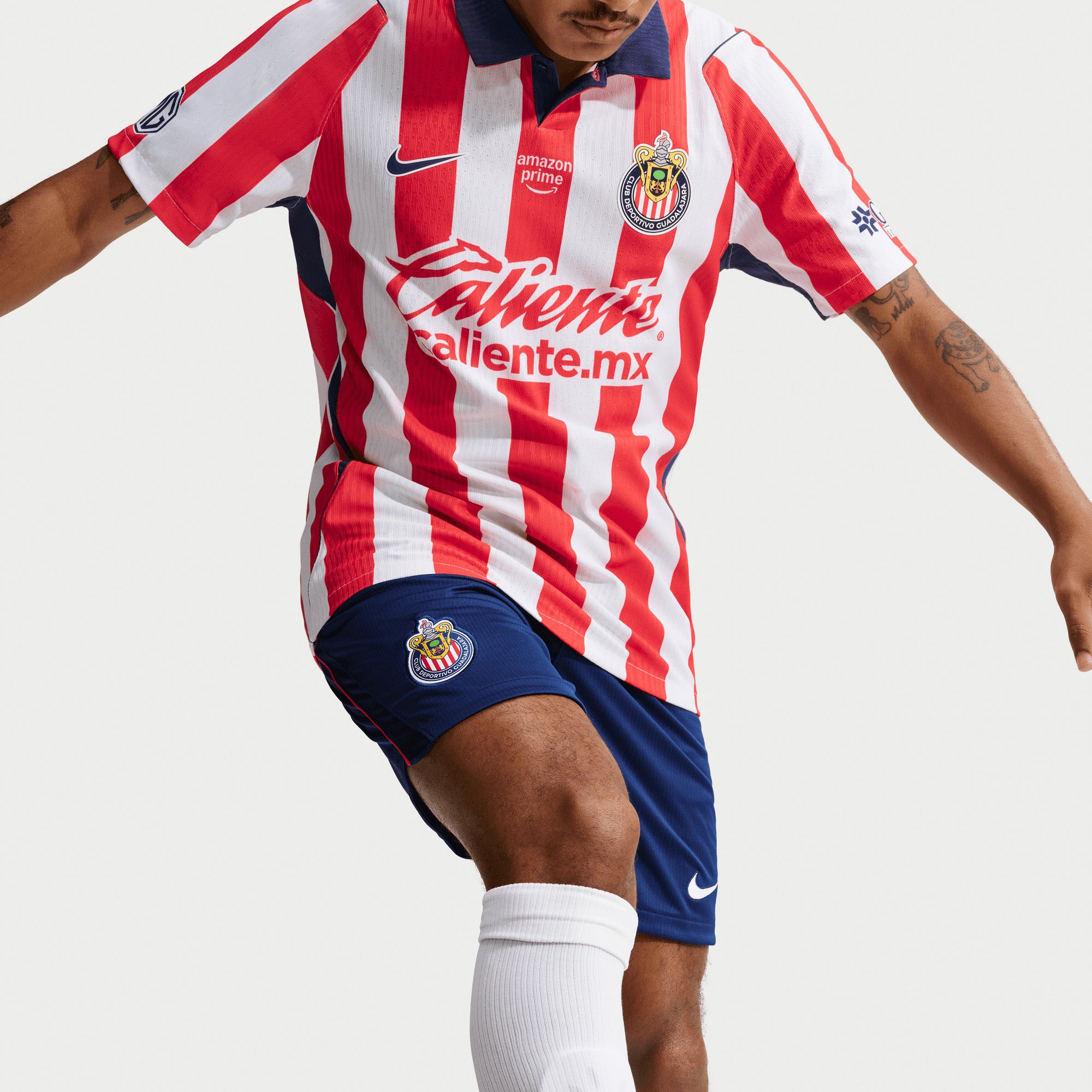 Nike Chivas 2026/27 Match Home Men's Aero-FIT Soccer Authentic Jersey - White/Speed Red/Loyal Blue
