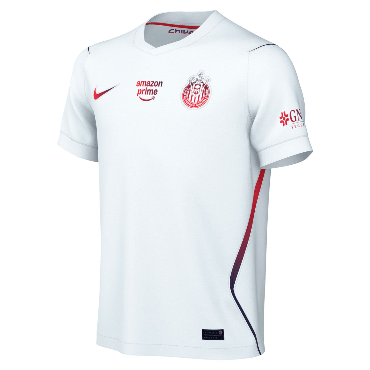 Nike Chivas 2026/27 Stadium Away Big Kids' Dri-FIT Soccer Replica Jersey - White/Loyal Blue/Speed Red