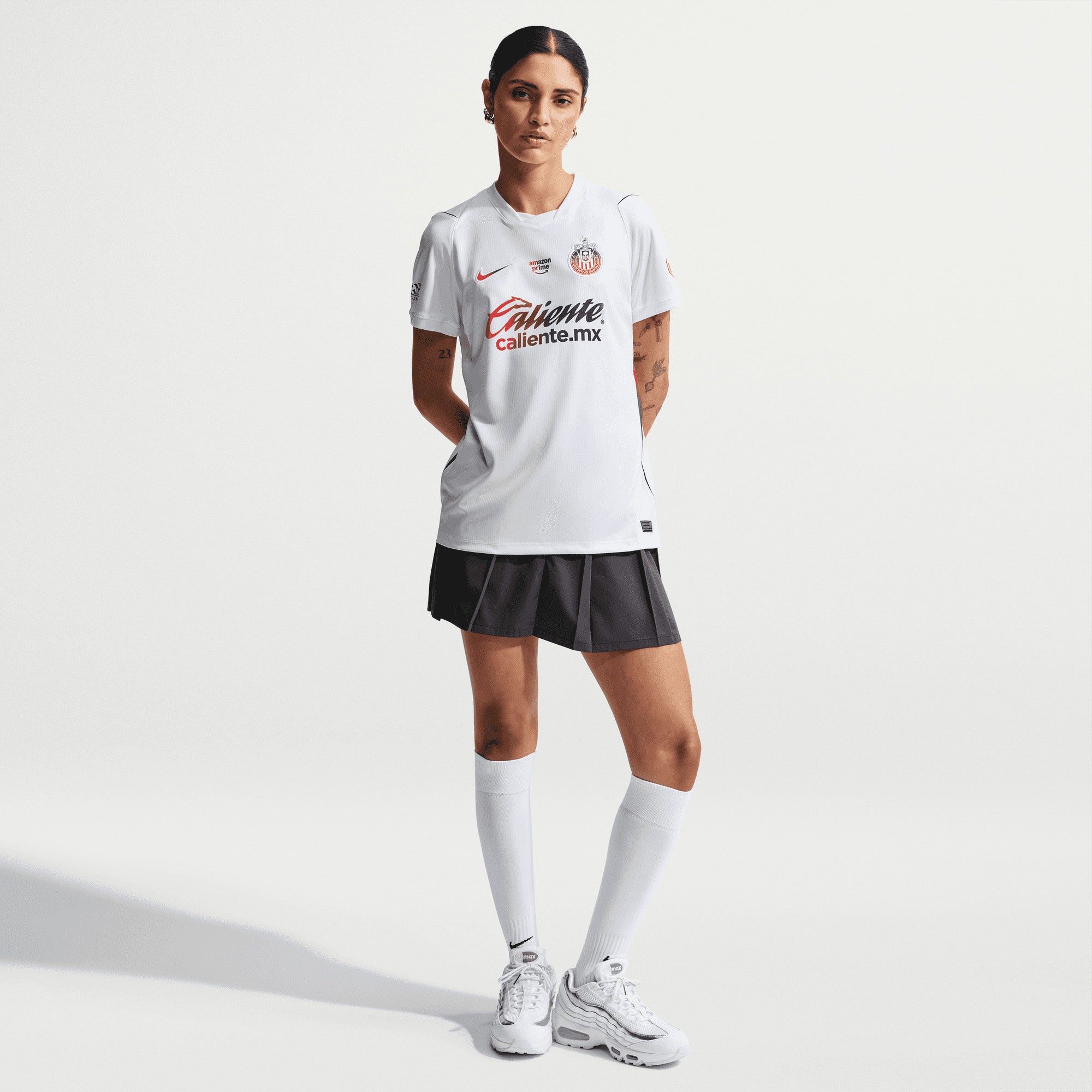 Nike Chivas 2026/27 Stadium Away Women's Dri-FIT Soccer Replica Jersey - White/Loyal Blue/Speed Red
