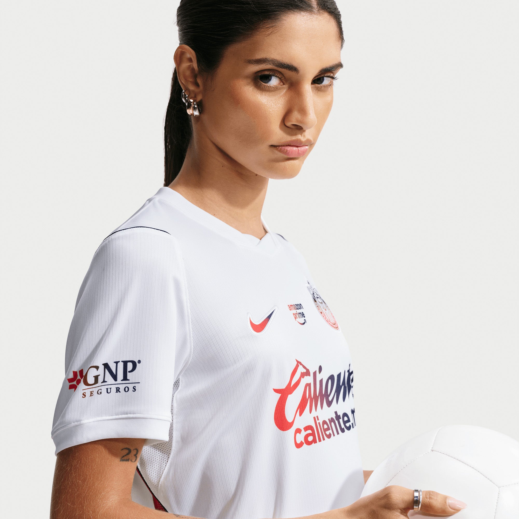Nike Chivas 2026/27 Stadium Away Women's Dri-FIT Soccer Replica Jersey - White/Loyal Blue/Speed Red