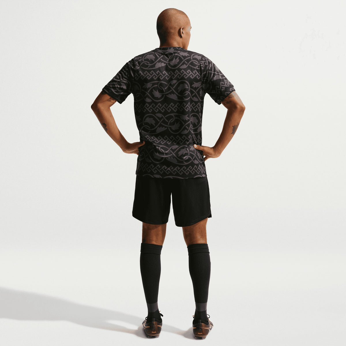 Nike Chivas Third Men's Dri-FIT Soccer Pre-Match Short-Sleeve Top - Black/Truly Gold/Truly Gold