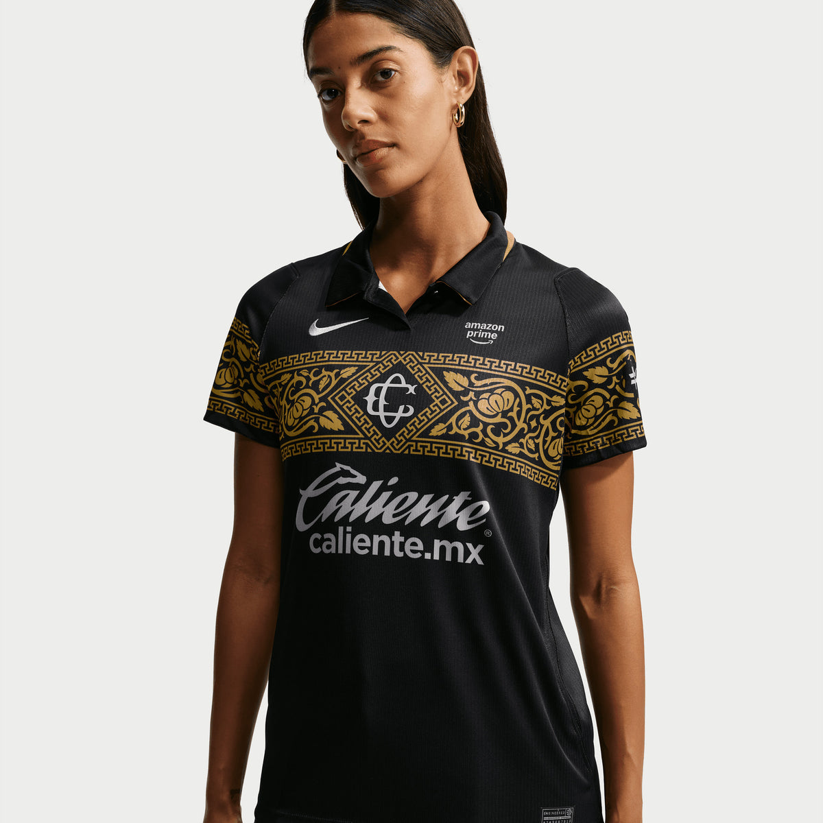 Nike Chivas 2026/27 Stadium Third Women's Dri-FIT Soccer Replica Jersey - Black/Truly Gold/Flt Silver/Flt Silver