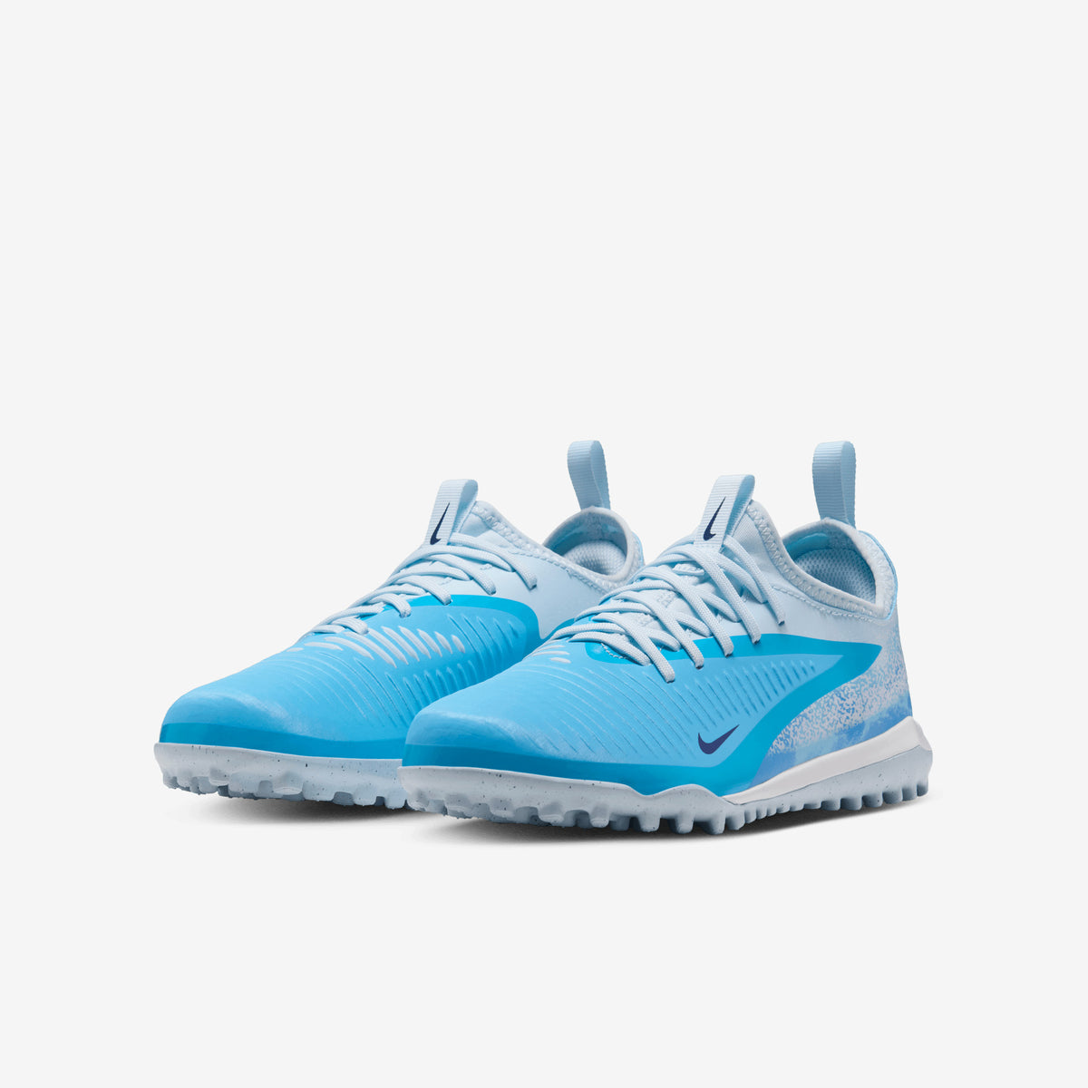 Nike Jr. Phantom 6 Low Academy Erling Haaland Big Kids' Turf Soccer Shoes - Baltic Blue/Blue Eclipse-Glacier Blue