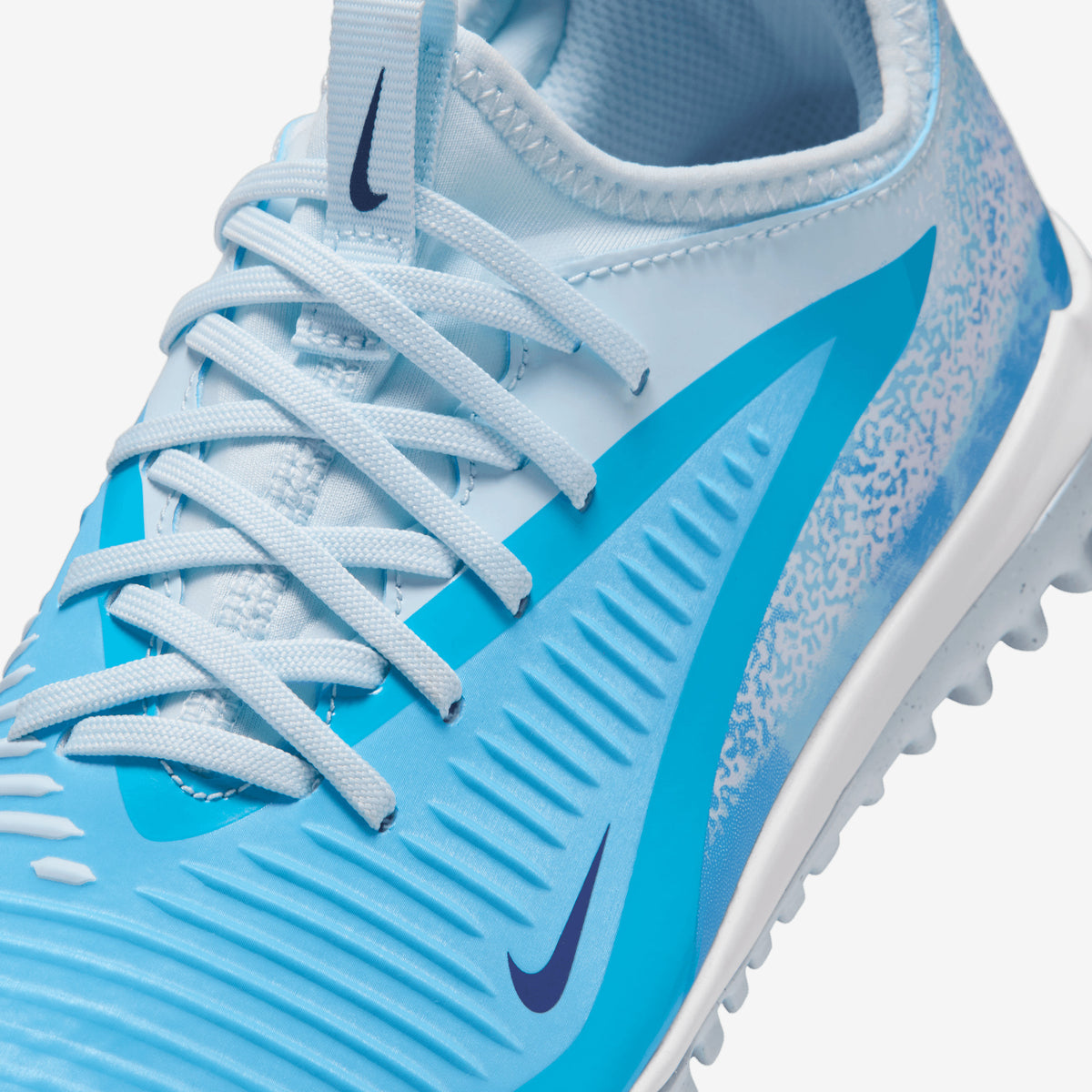 Nike Jr. Phantom 6 Low Academy Erling Haaland Big Kids' Turf Soccer Shoes - Baltic Blue/Blue Eclipse-Glacier Blue