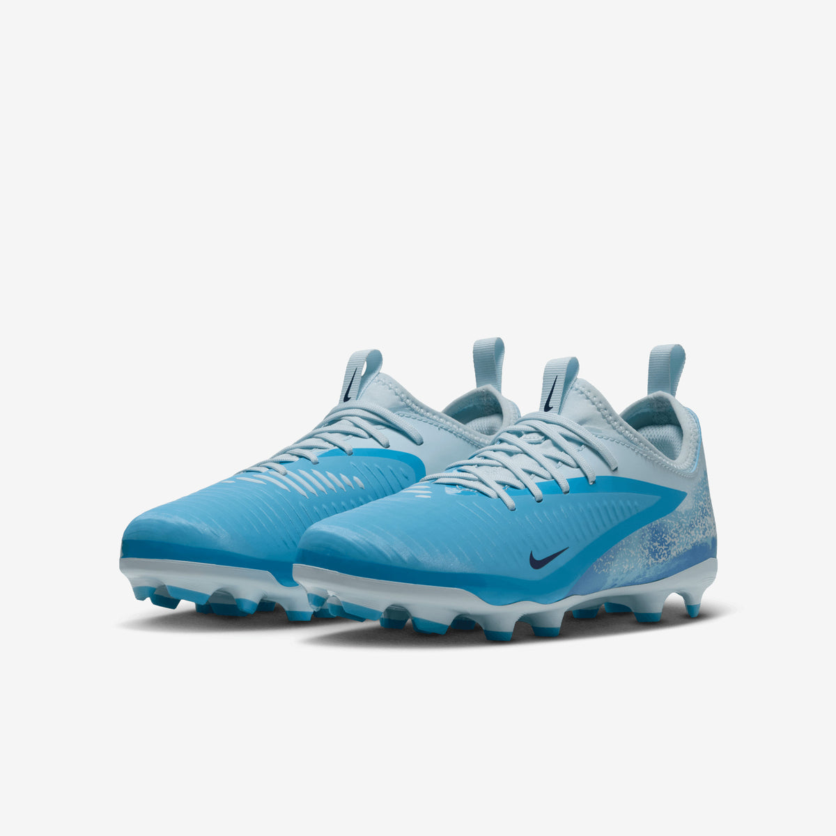 Nike Jr. Phantom 6 Low Academy Erling Haaland Big Kids' Multi-Ground Soccer Cleats - Baltic Blue/Blue Eclipse-Glacier Blue
