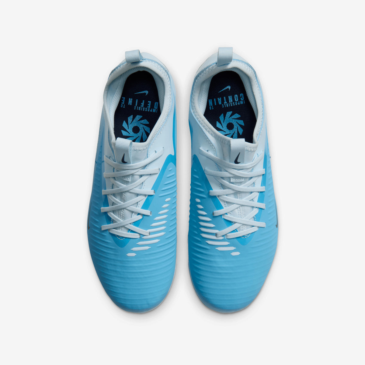 Nike Jr. Phantom 6 Low Academy Erling Haaland Big Kids' Multi-Ground Soccer Cleats - Baltic Blue/Blue Eclipse-Glacier Blue