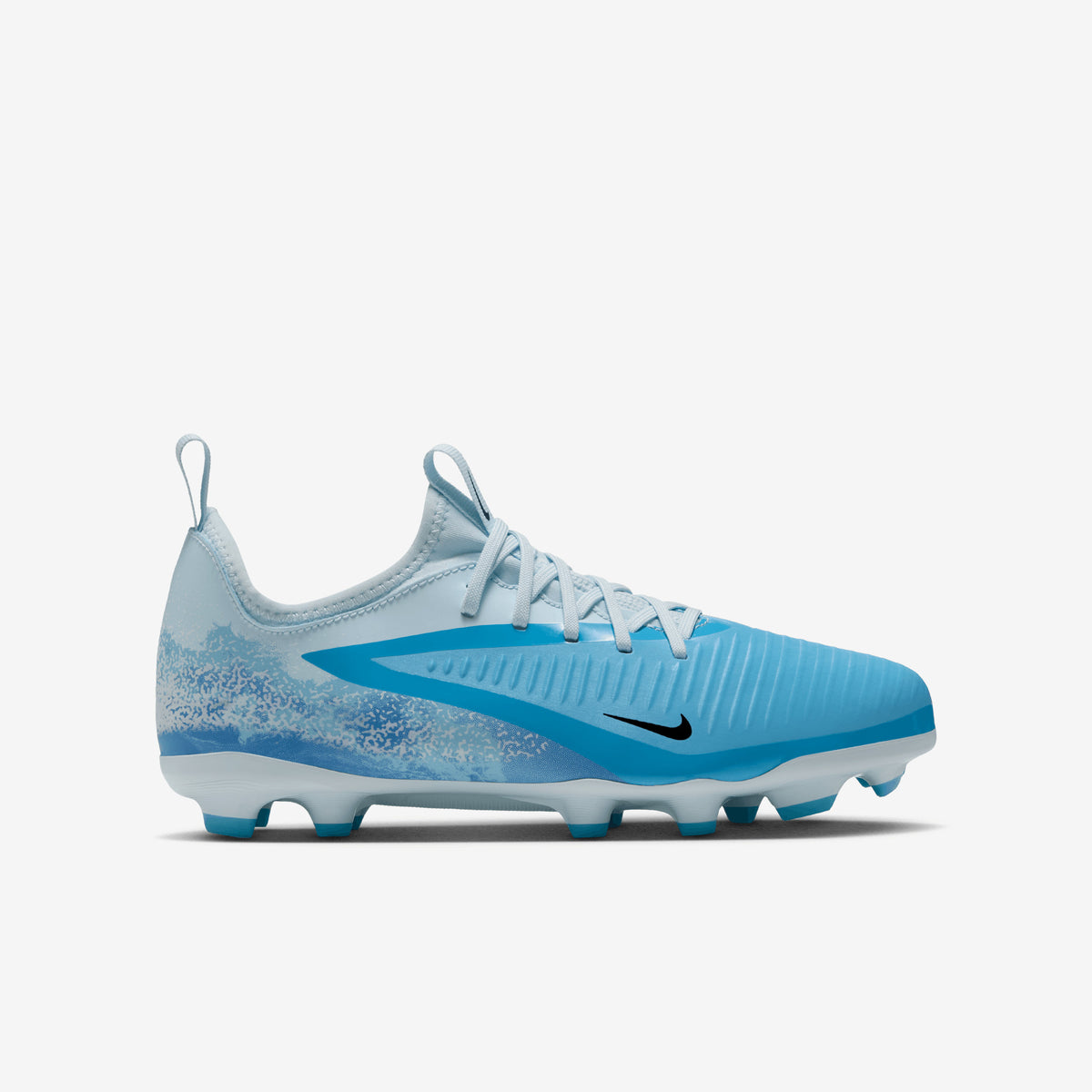 Nike Jr. Phantom 6 Low Academy Erling Haaland Big Kids' Multi-Ground Soccer Cleats - Baltic Blue/Blue Eclipse-Glacier Blue
