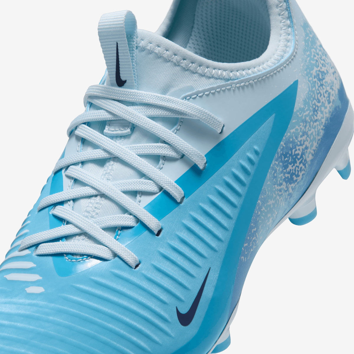 Nike Jr. Phantom 6 Low Academy Erling Haaland Big Kids' Multi-Ground Soccer Cleats - Baltic Blue/Blue Eclipse-Glacier Blue