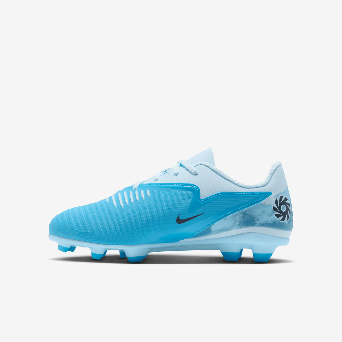 Nike Jr. Phantom 6 Low Club Erling Haaland Big Kids' Multi-Ground Soccer Cleats - Baltic Blue/Blue Eclipse-Glacier Blue