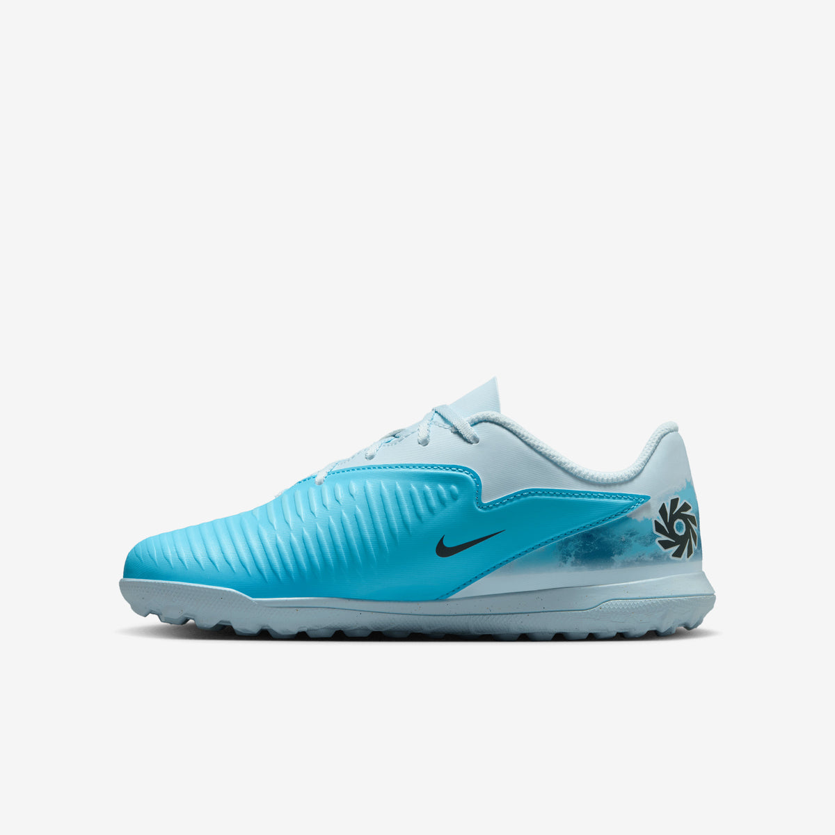 Nike Jr. Phantom 6 Low Club Erling Haaland Big Kids' Turf Soccer Shoes - Baltic Blue/Blue Eclipse-Glacier Blue