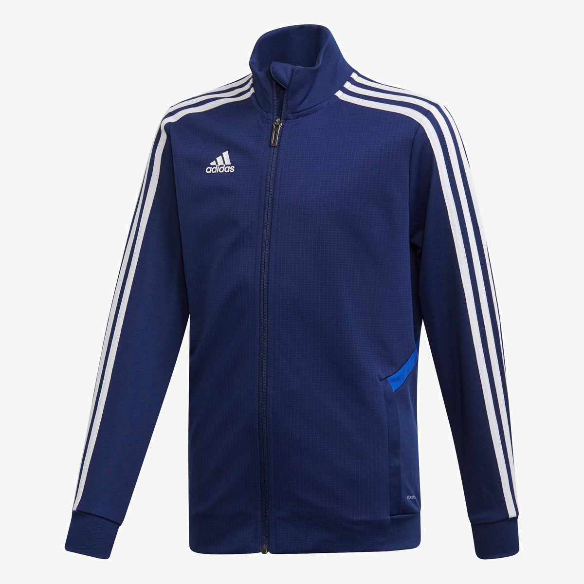 adidas Tiro 19 Training Top Big Kids' Soccer Track Jacket - Dark Blue / Bold Blue / White