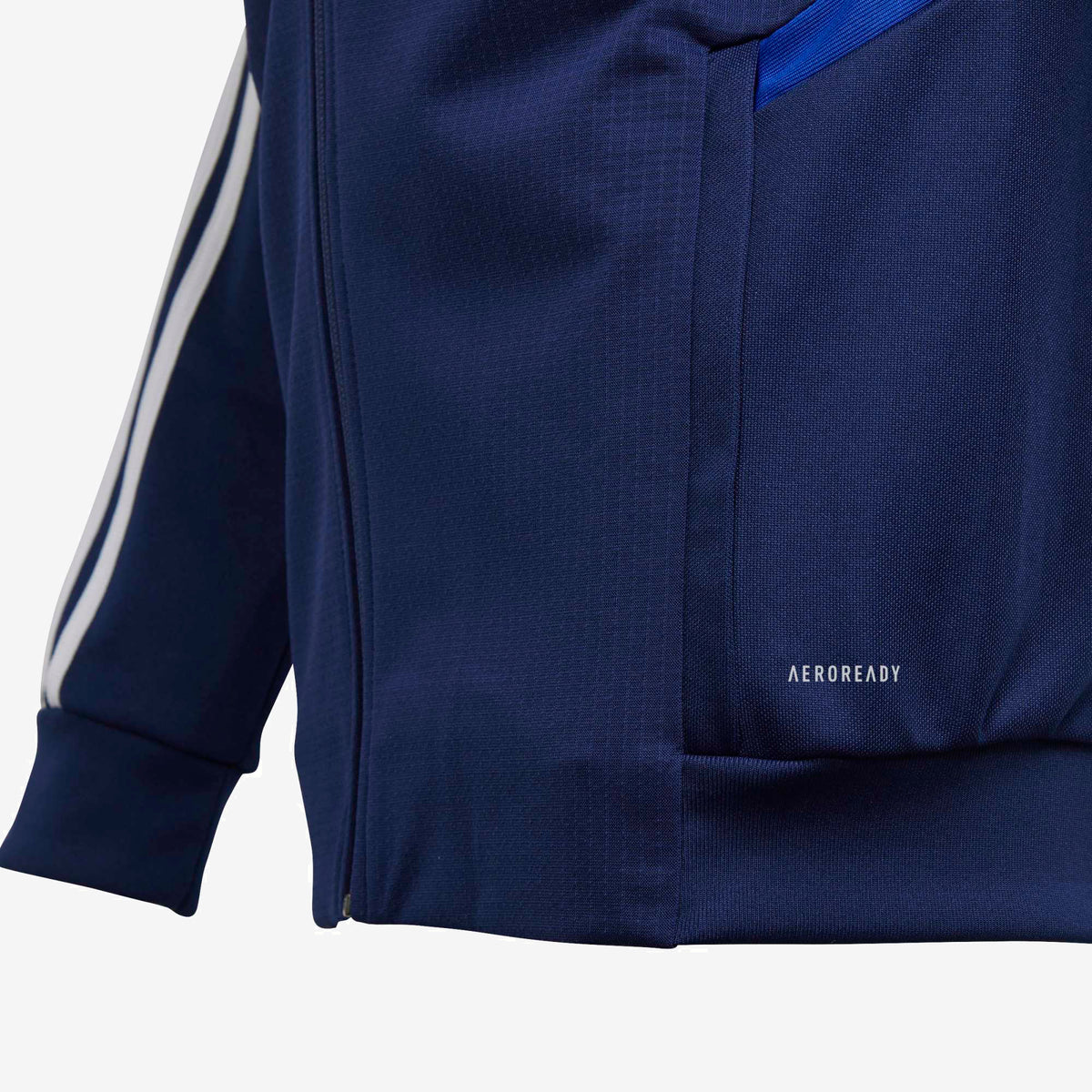 adidas Tiro 19 Training Top Big Kids' Soccer Track Jacket - Dark Blue / Bold Blue / White