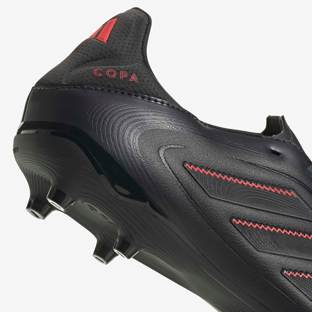 adidas Copa Pure 3 League Firm/Multi-Ground Low-Top Soccer Cleats - Core Black / Carbon / Lucid Red