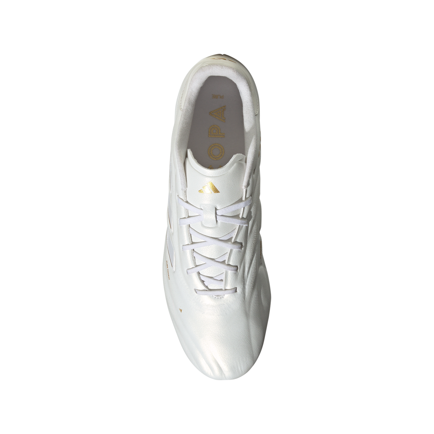 Adidas Copa Pure 2 Elite White & Gold Firm Ground Cleats