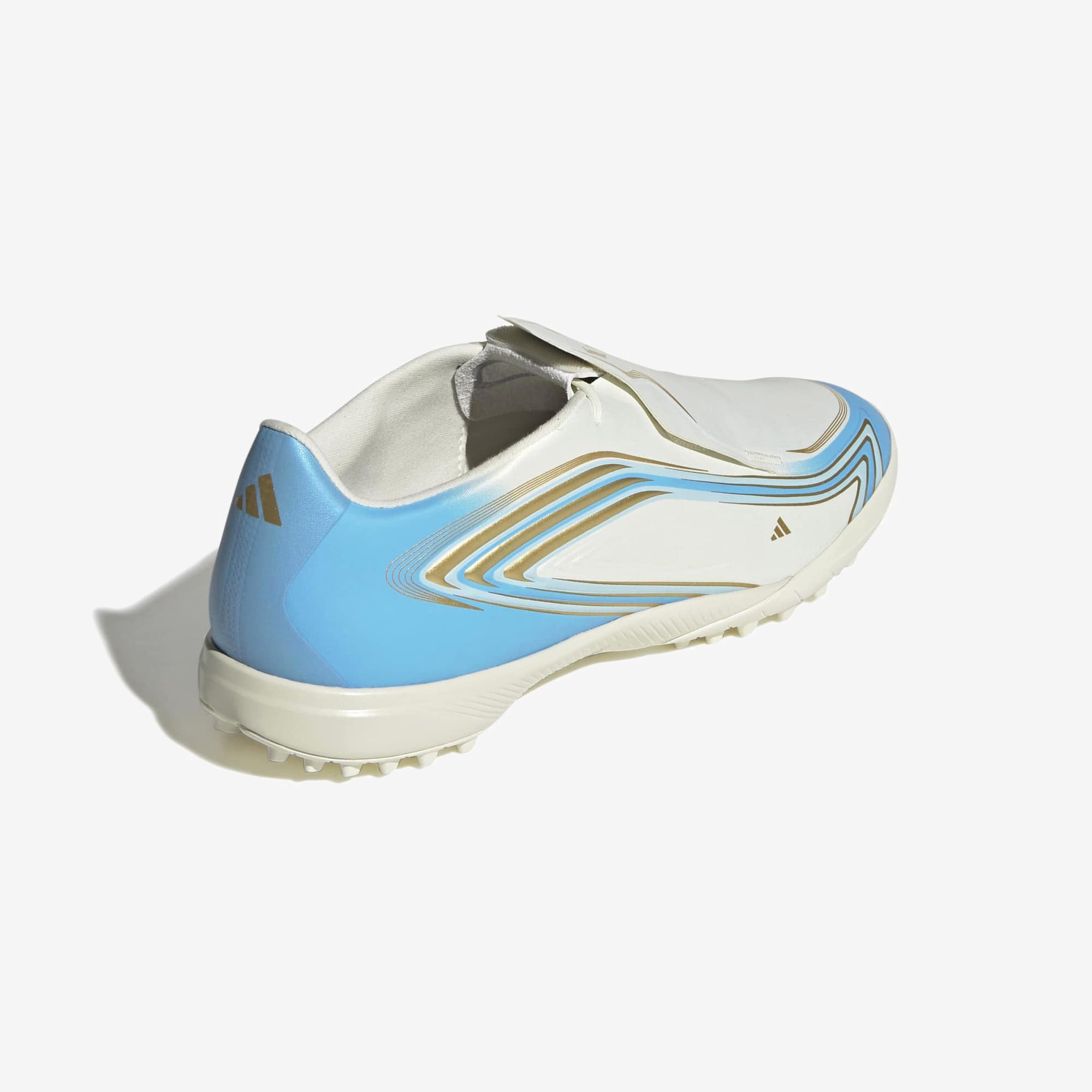 adidas F50 Messi League Turf Low-Top Soccer Shoes - Ivory / Semi Blue Burst / Icey Blue