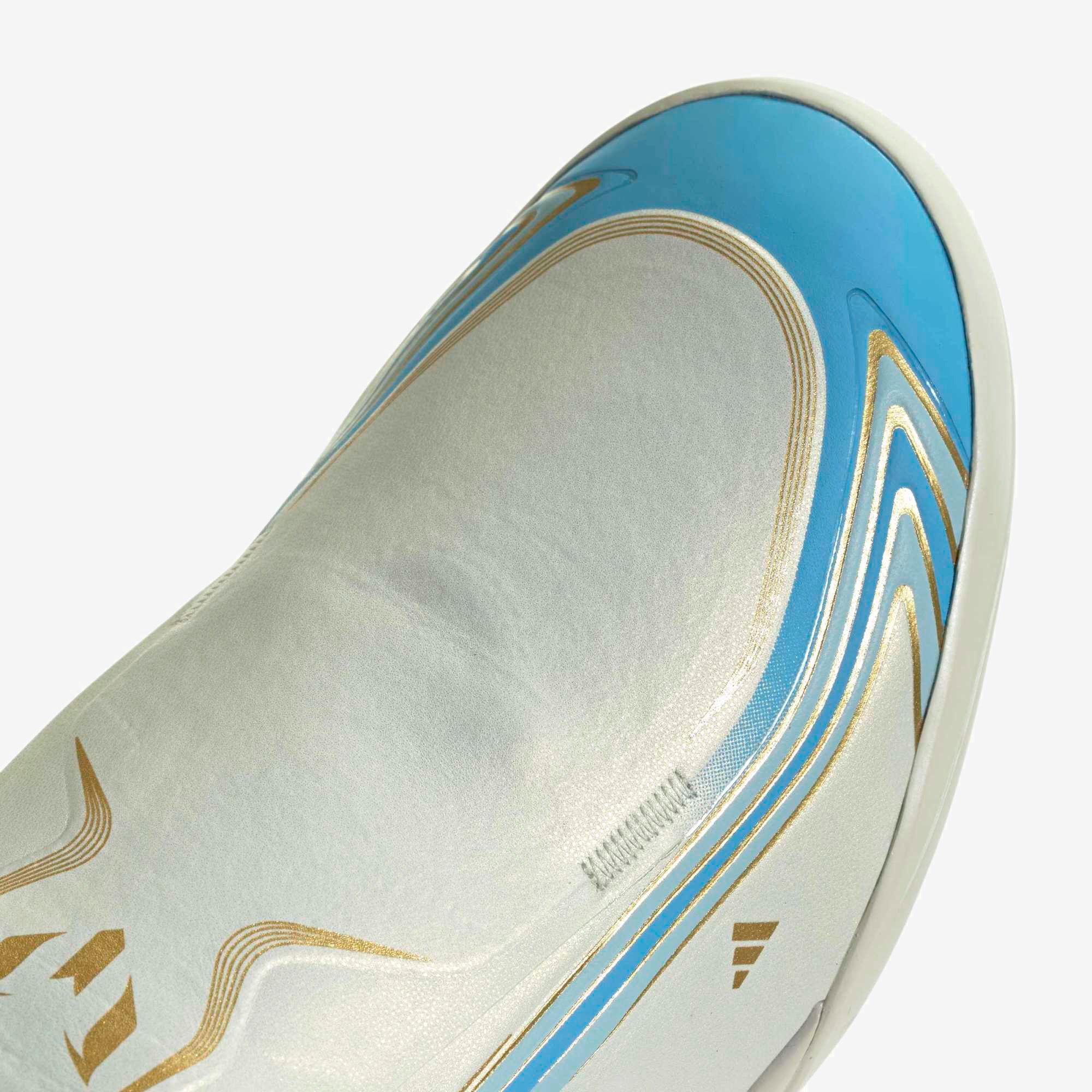adidas F50 Messi League Turf Low-Top Soccer Shoes - Ivory / Semi Blue Burst / Icey Blue