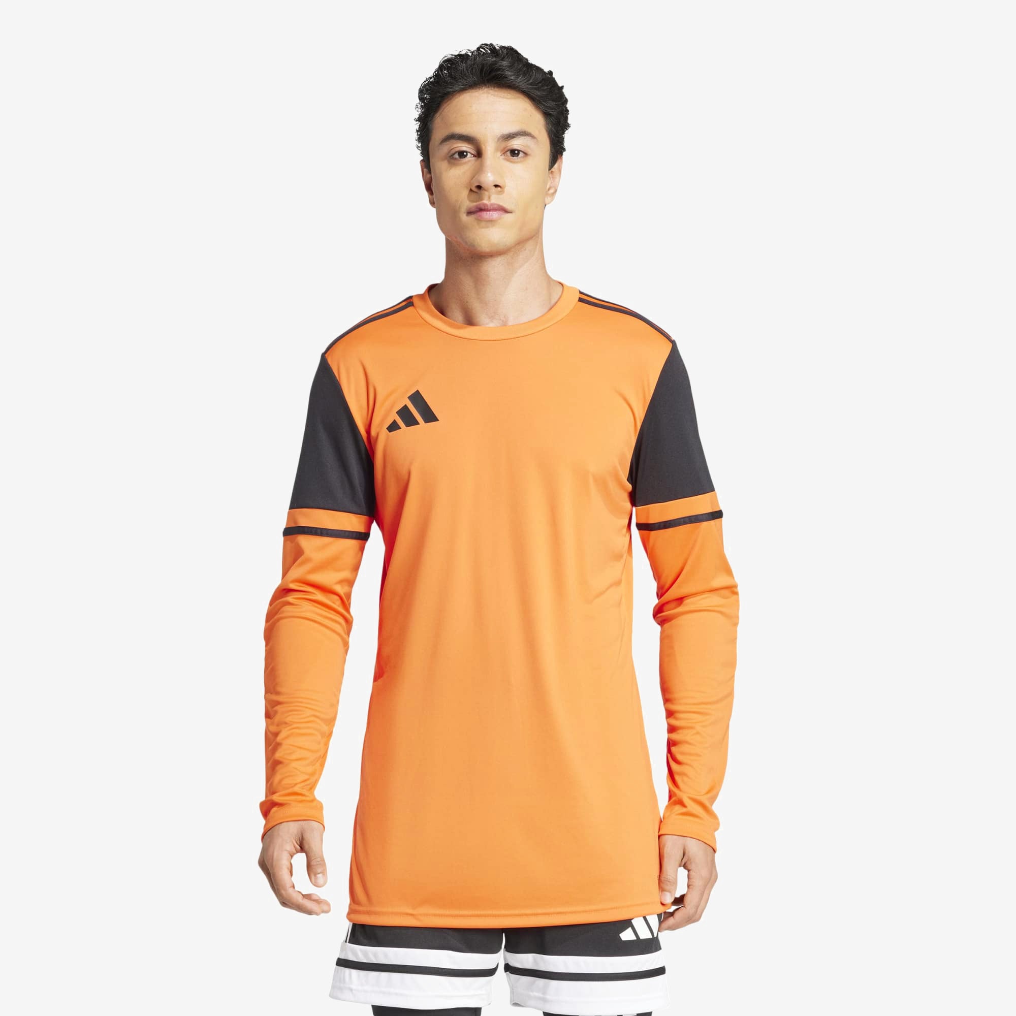 adidas Squadra 25 Men's Long-Sleeve Soccer Goalkeeper Jersey - Semi Impact Orange / Black