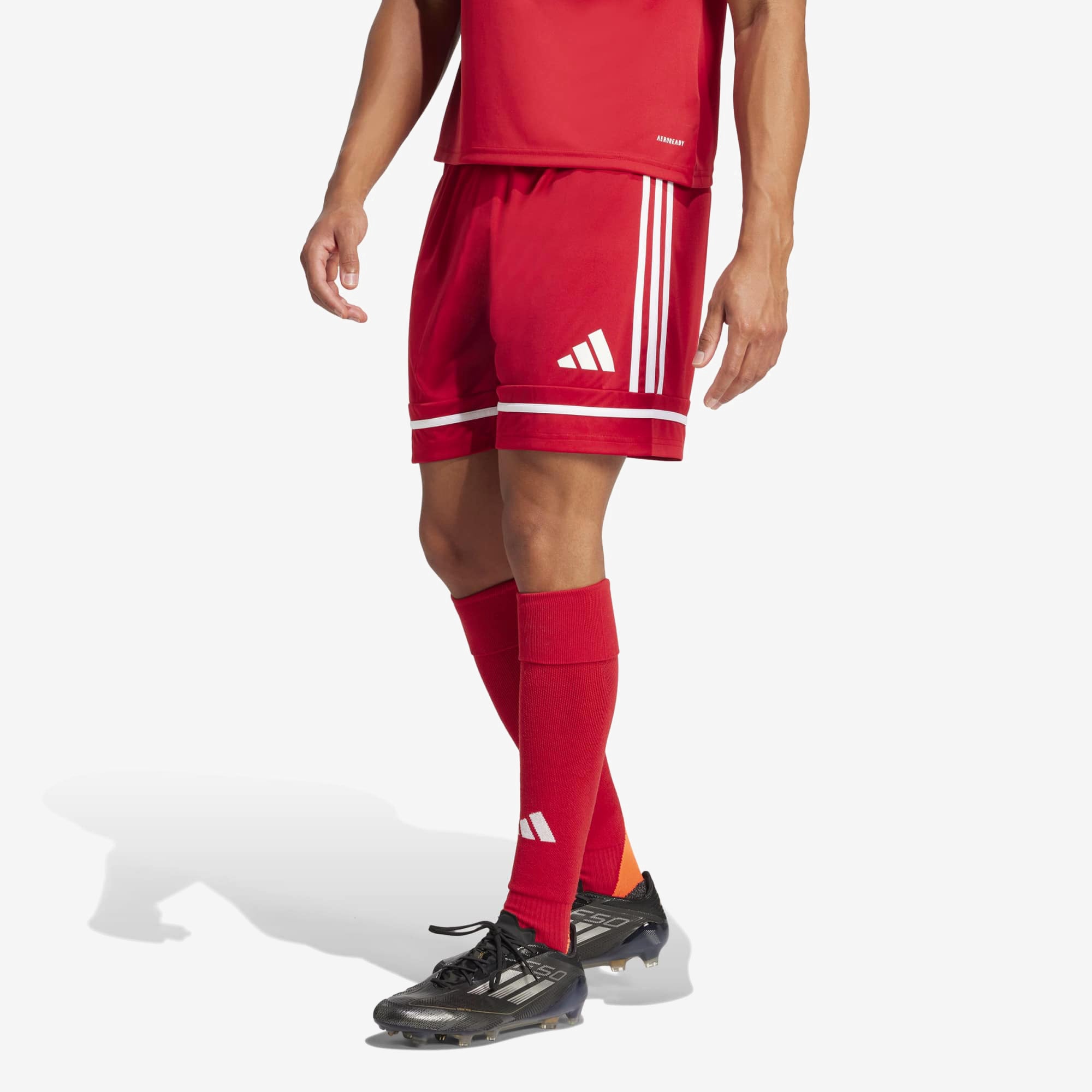adidas Squadra 25 Men's Soccer Shorts - Team Power Red 2 / Team Power Red 2 / White
