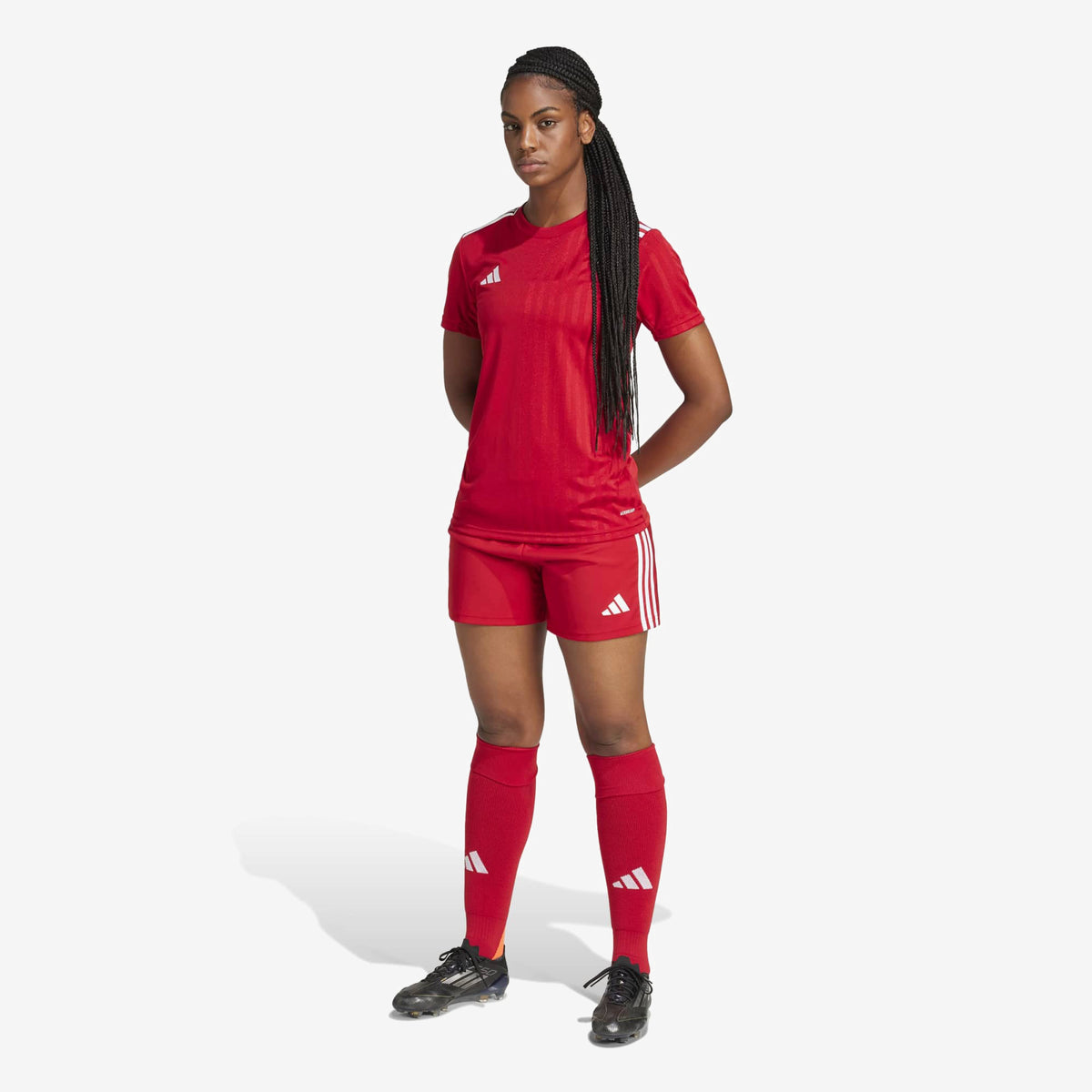 adidas Tastigo 25 Short Length Women's Soccer Shorts - Team Power Red 2