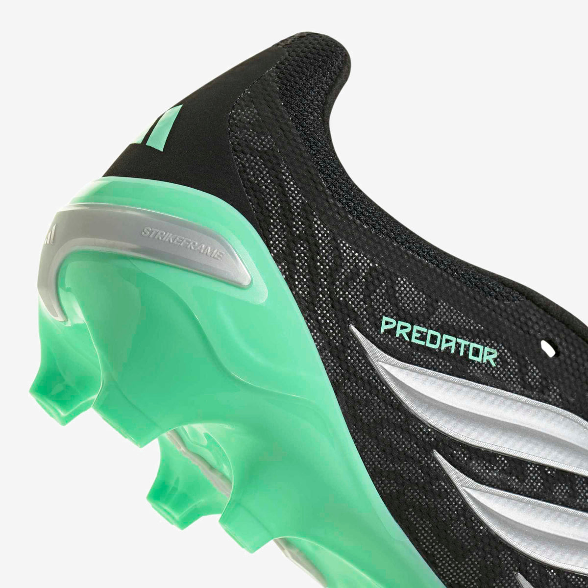 adidas Predator League Fold-Over Tongue Firm-Ground Low-Top Soccer Cleats - Core Black / Silver Met. / Pulse Mint