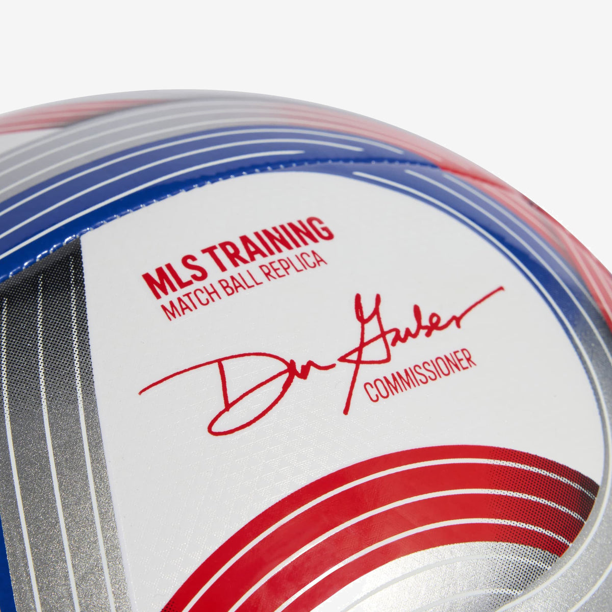 adidas Major League Soccer 26 Training Soccer Ball - White / Team Royal Blue / Red / Silver Met.