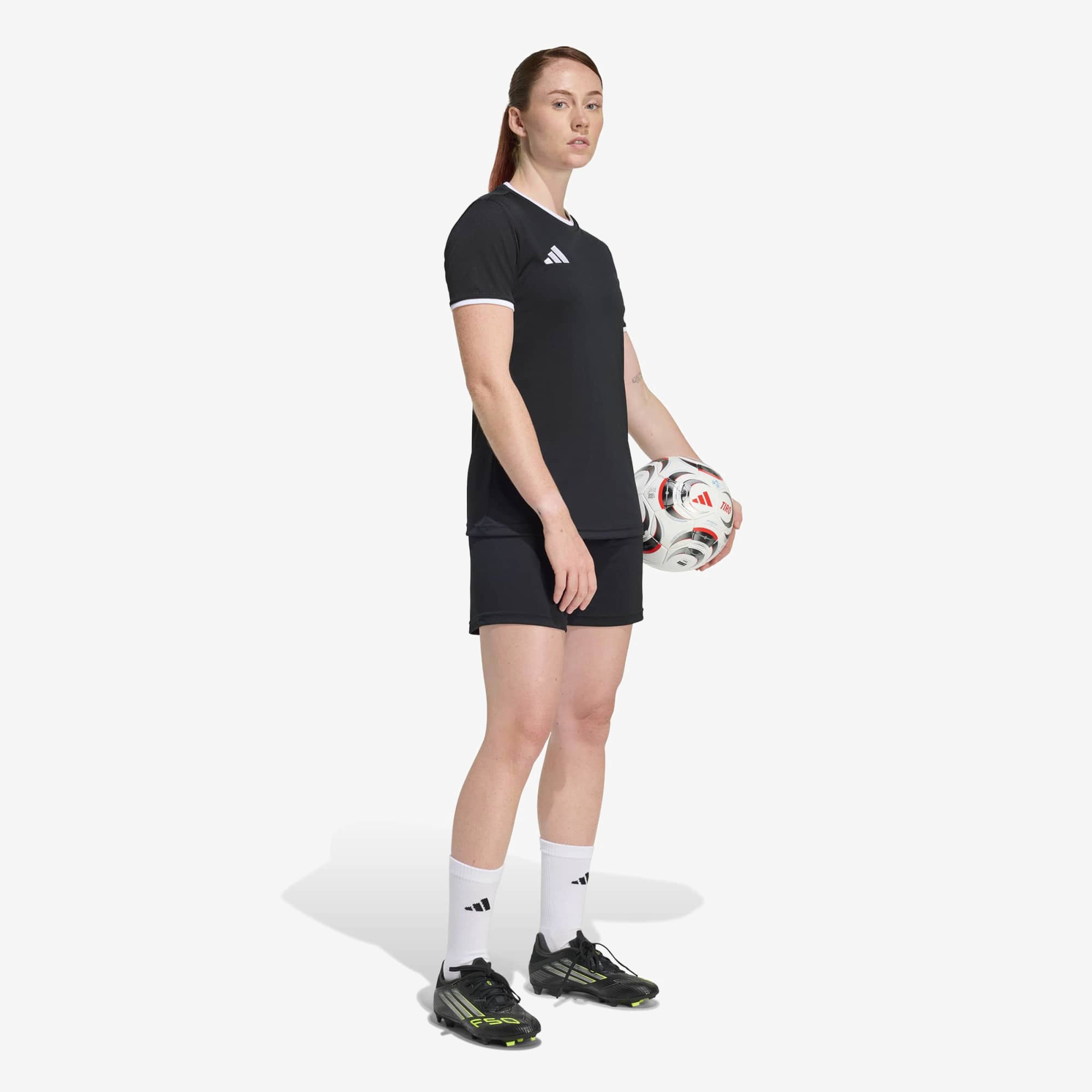 adidas Entrada 26 Women's Soccer Jersey - Black / White