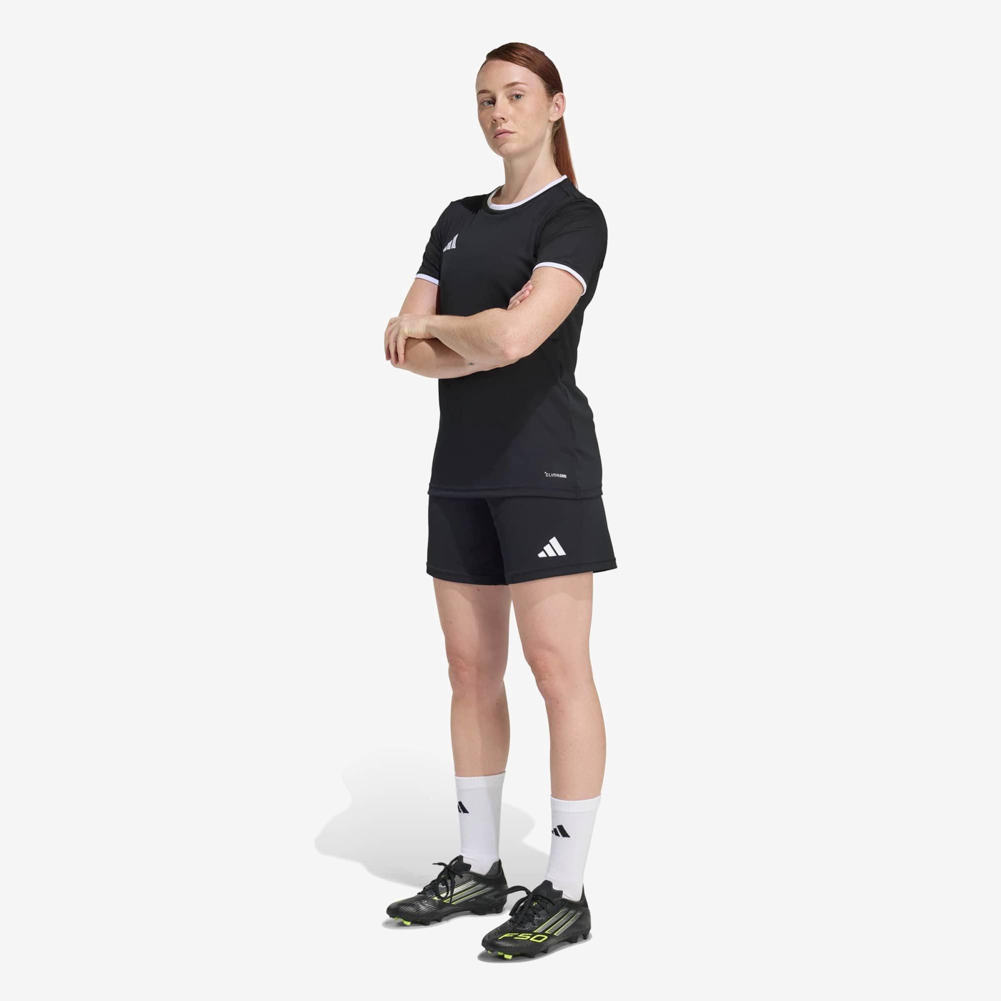 adidas Entrada 26 Women's Soccer Jersey - Black / White