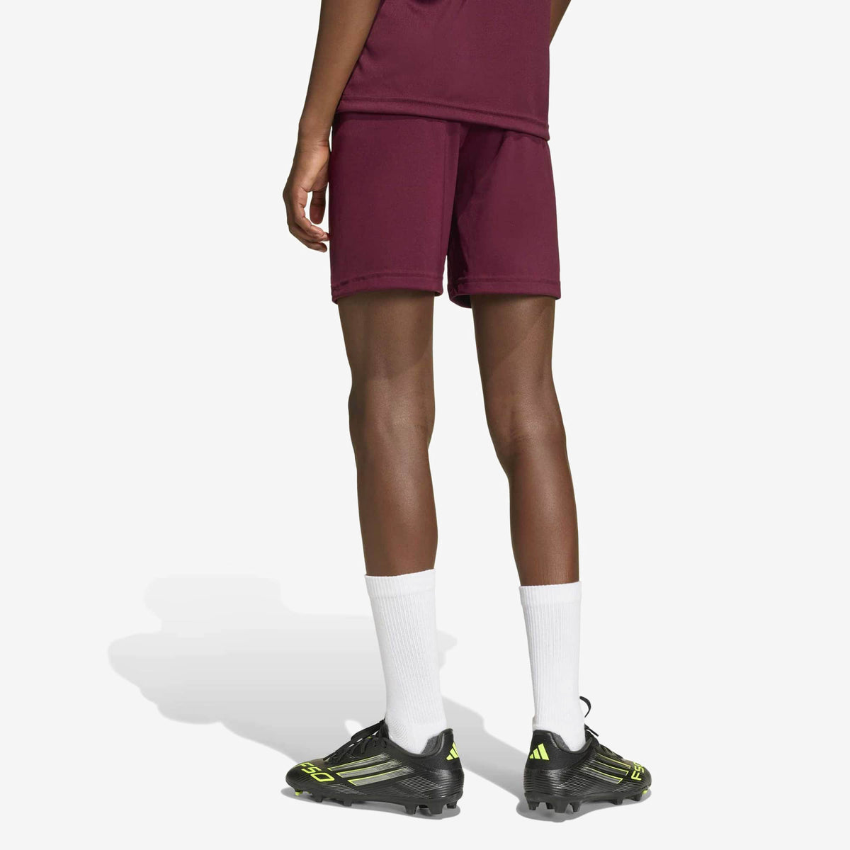 adidas Entrada 26 Shorts Big Kids' Soccer Shorts - Team Maroon 2 / White