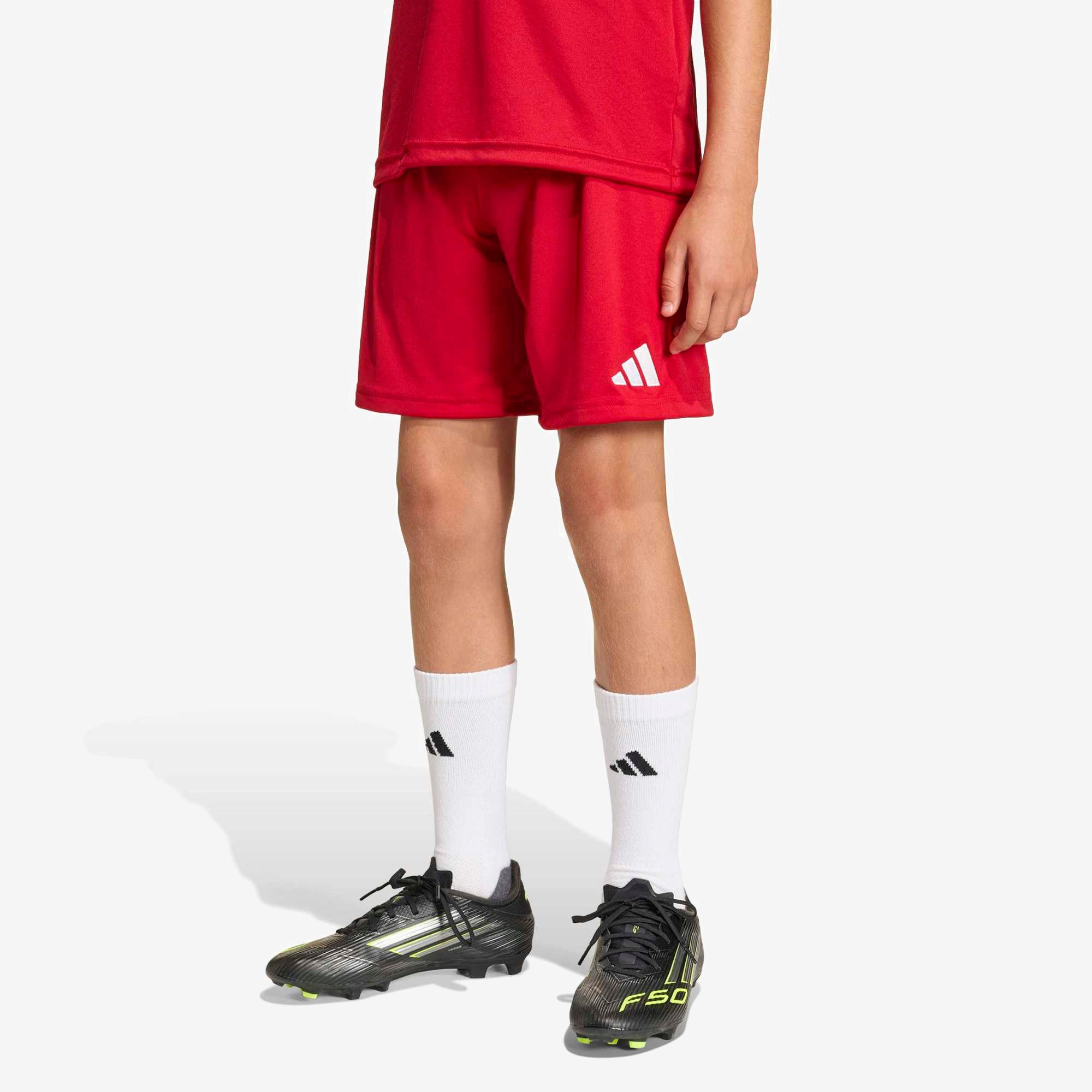 adidas Entrada 26 Big Kids' Soccer Shorts - Team Power Red 2 / White