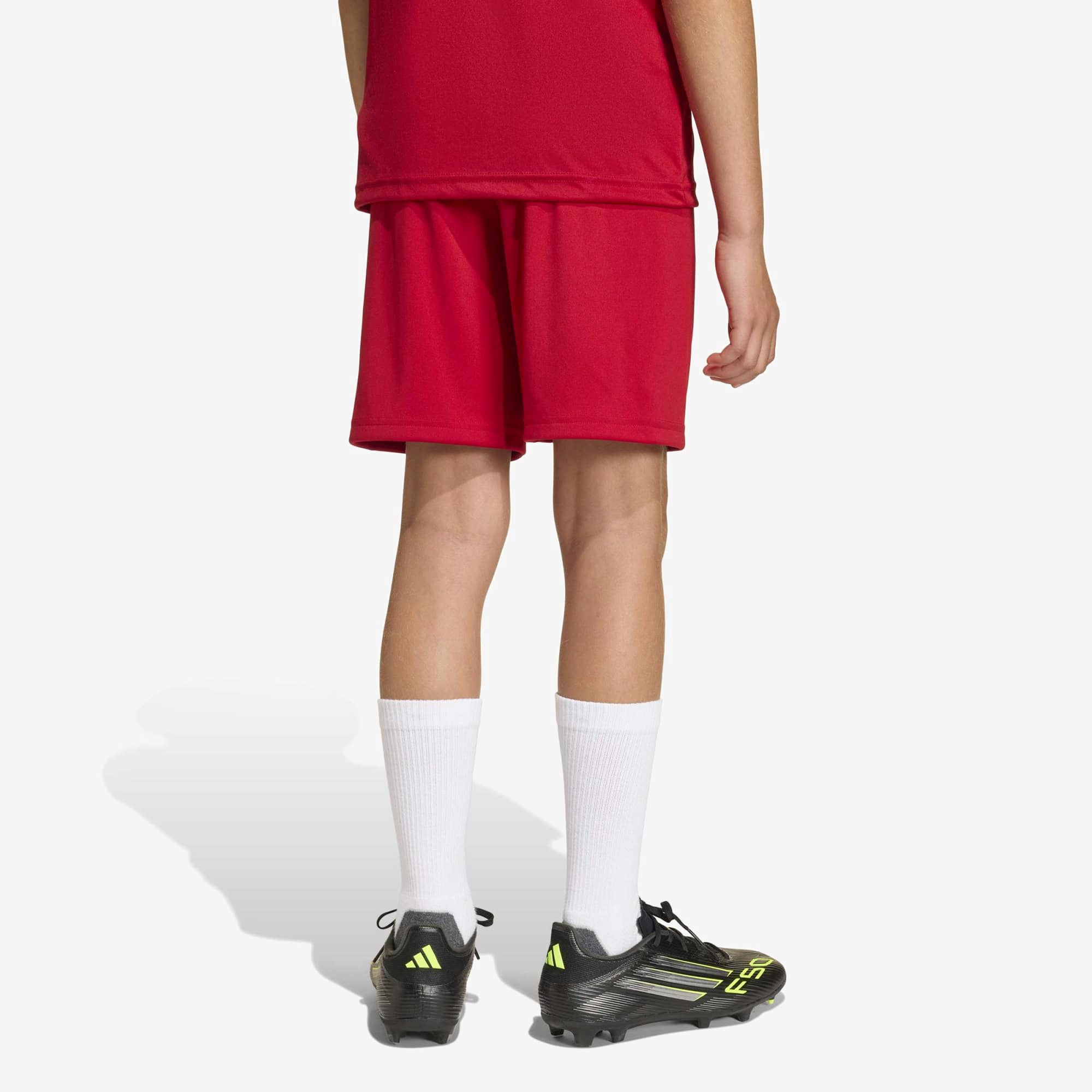 adidas Entrada 26 Big Kids' Soccer Shorts - Team Power Red 2 / White